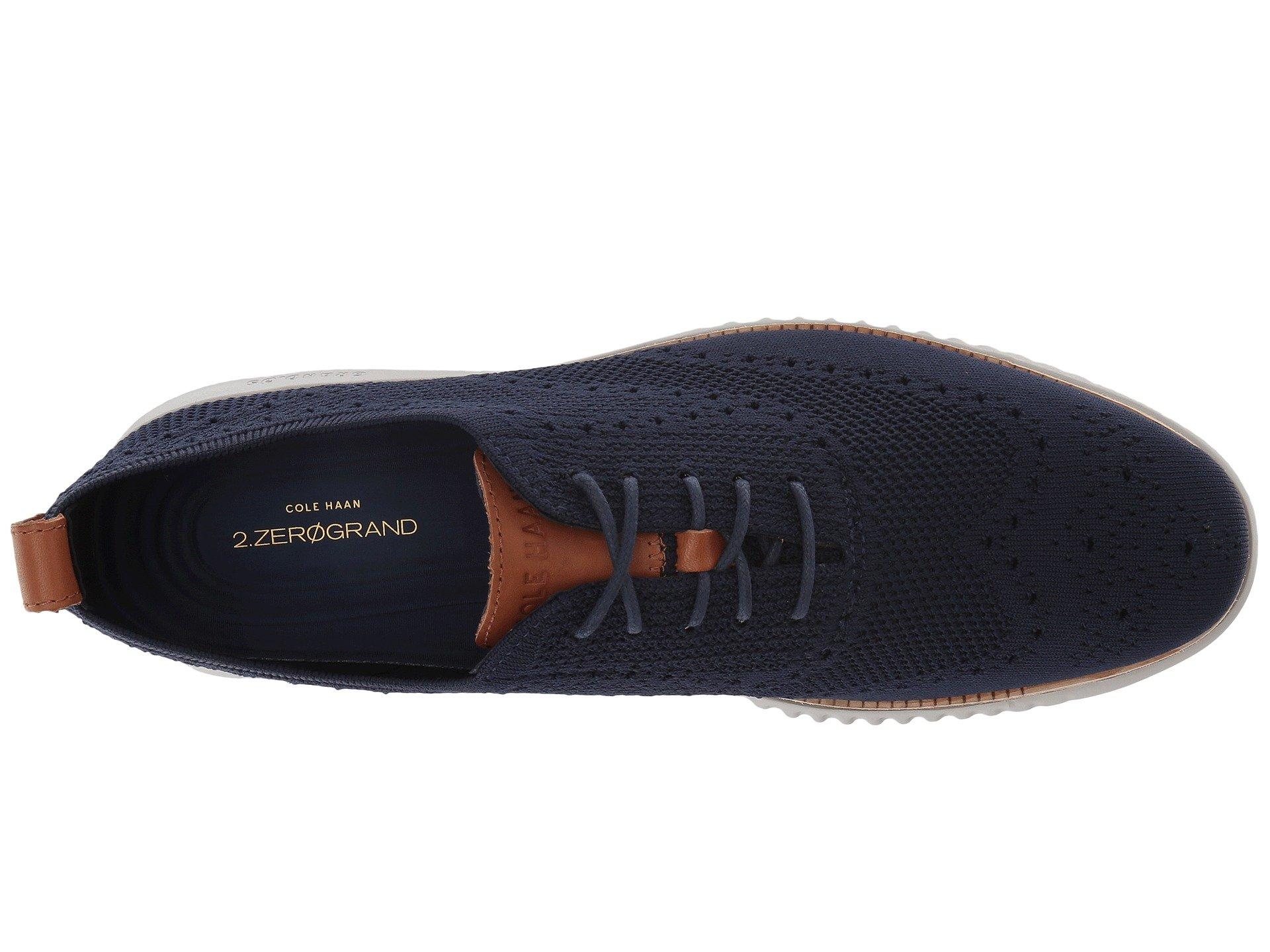 cole haan zerogrand navy stitchlite oxfords