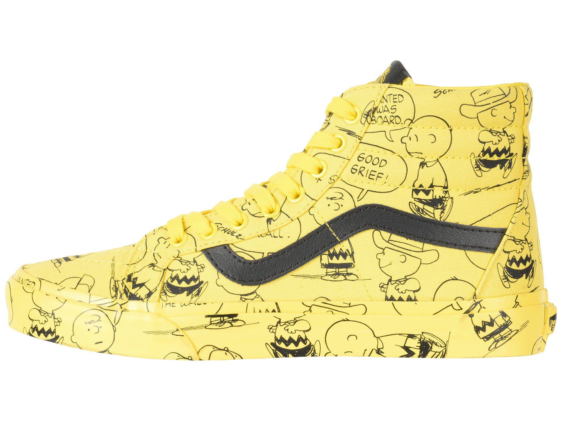 vans sk8 hi peanuts yellow