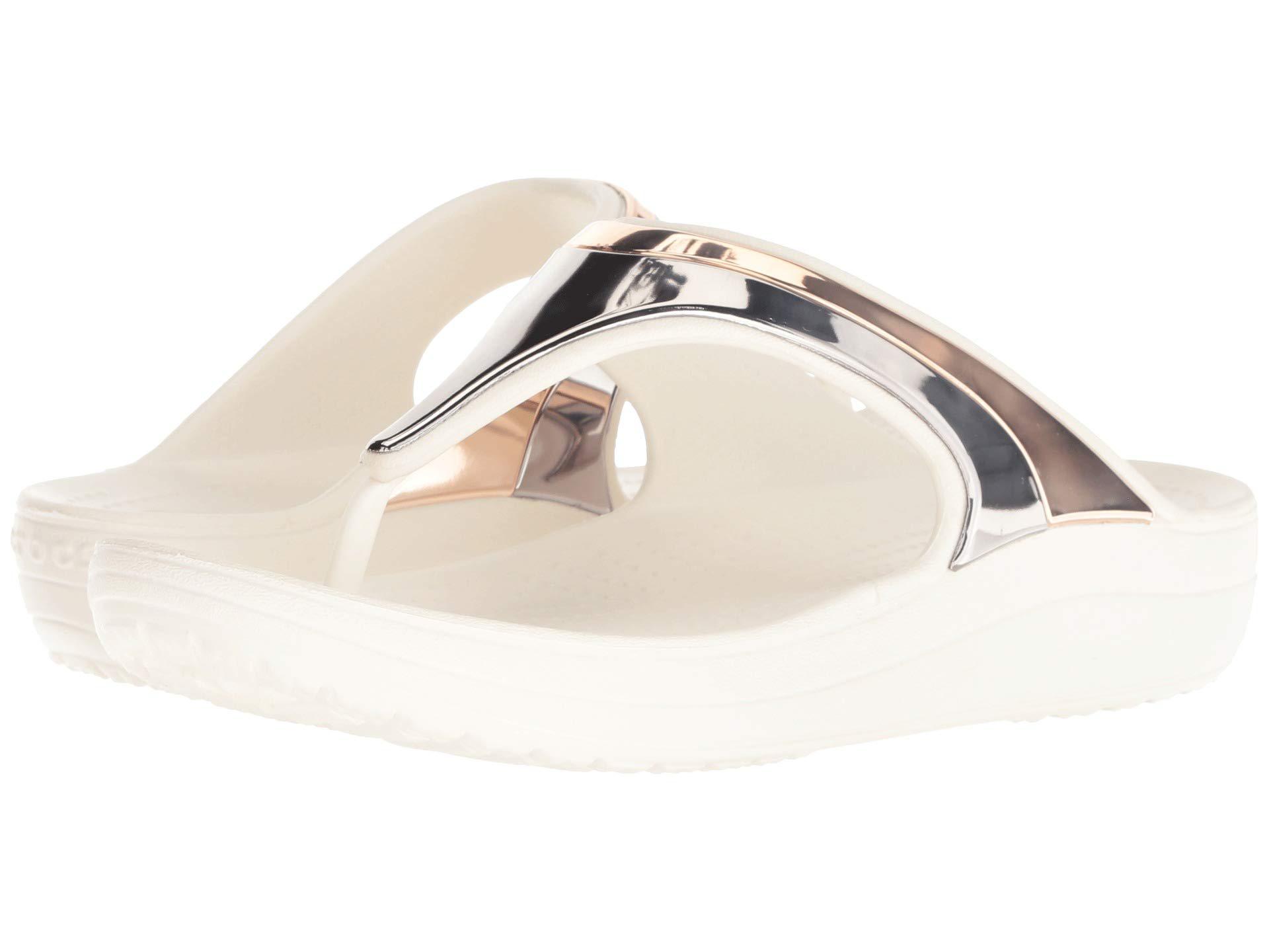 crocs sloane metallic block