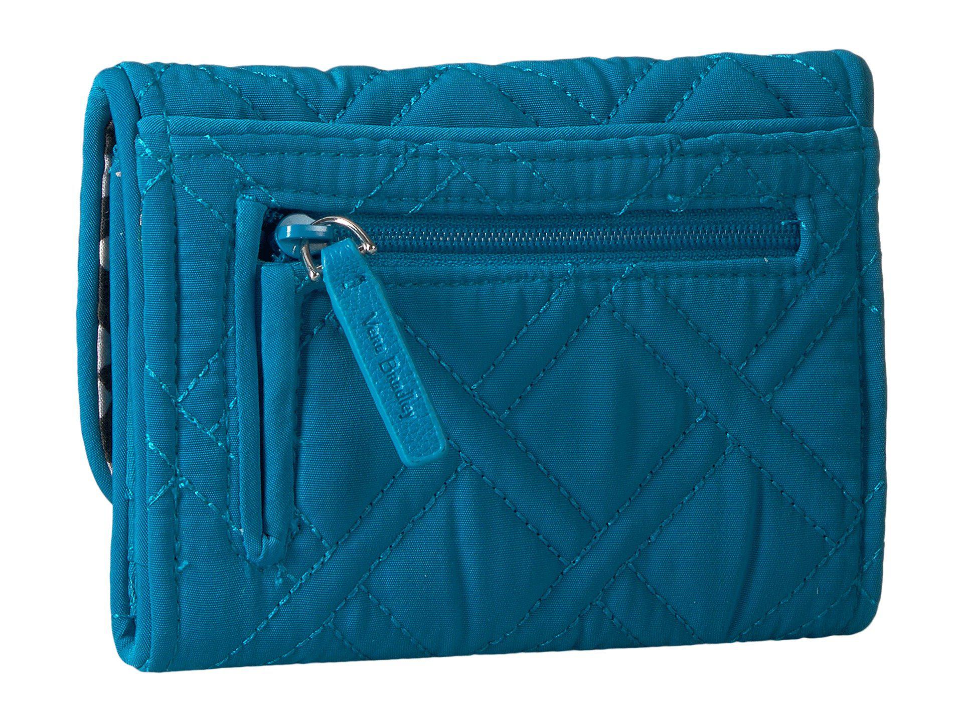 Vera Bradley Rfid Riley Compact Wallet in Blue Lyst