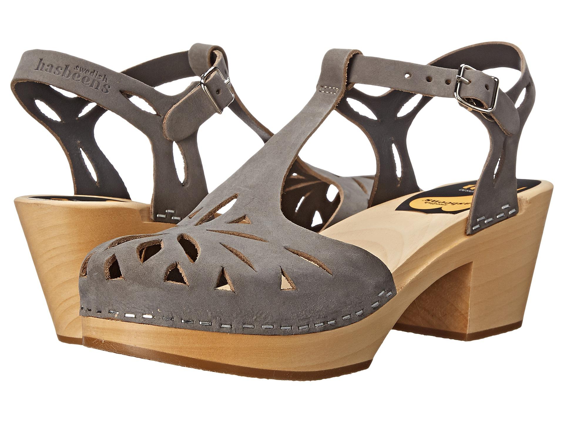 Swedish Hasbeens Lacy Sandal in Gray | Lyst