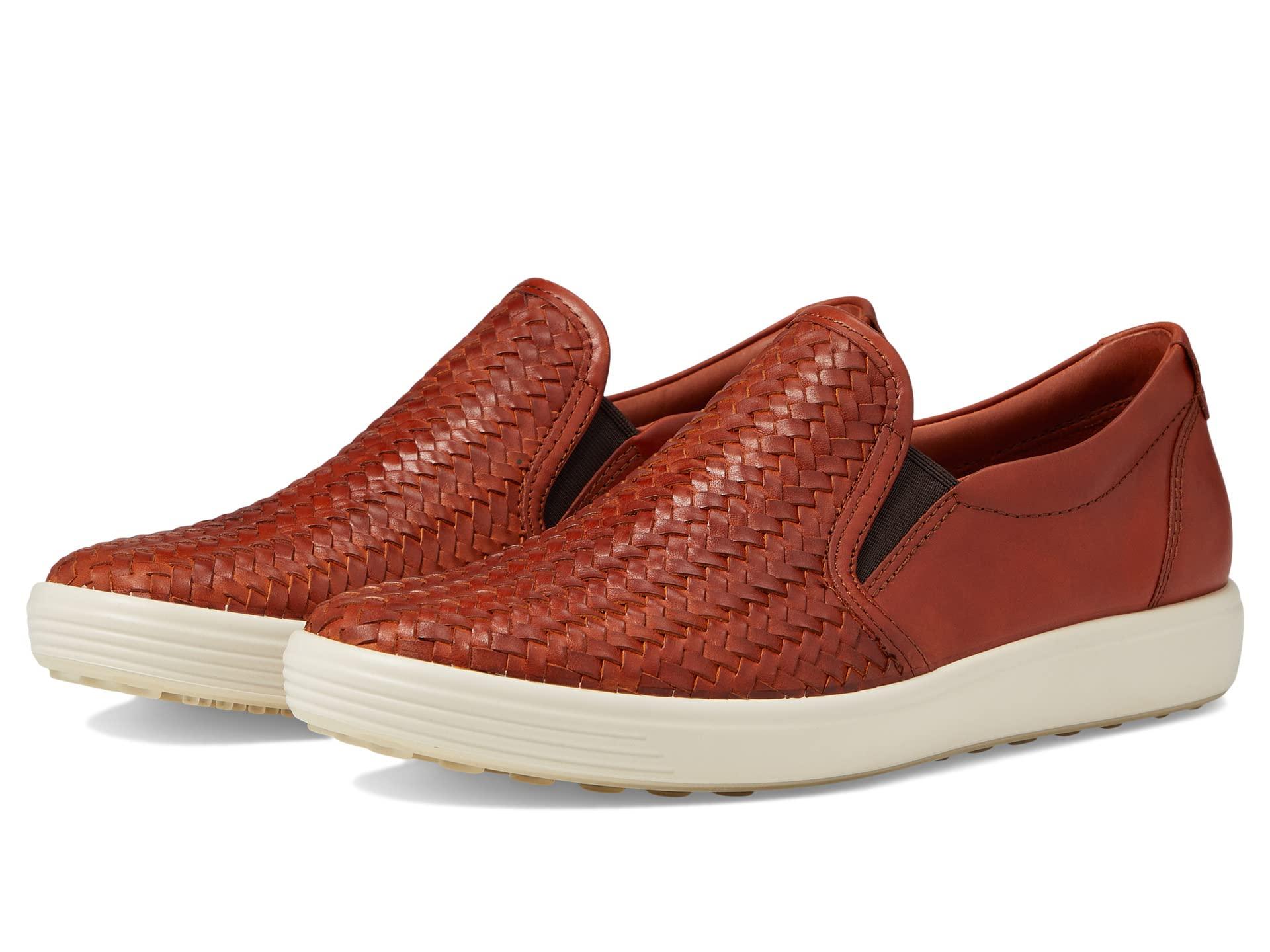 Ecco Soft 7 Woven Slip-on Ii in Red | Lyst