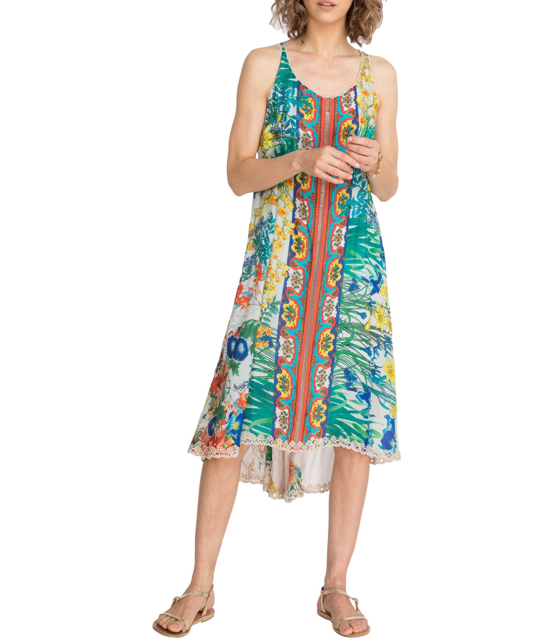 Johnny Was Silk Avalon Dress W/ Slip Lyst