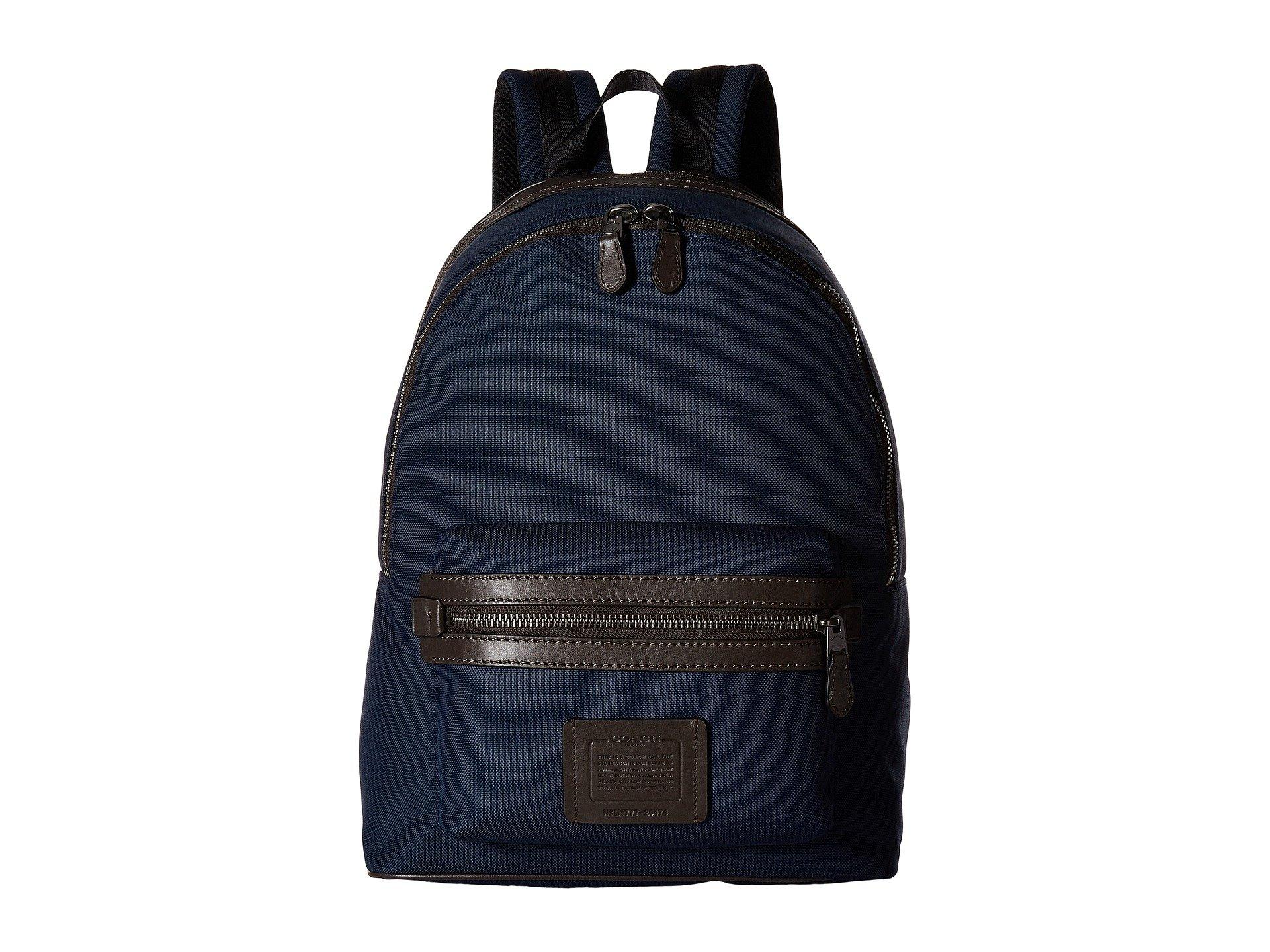 coach navy backpack