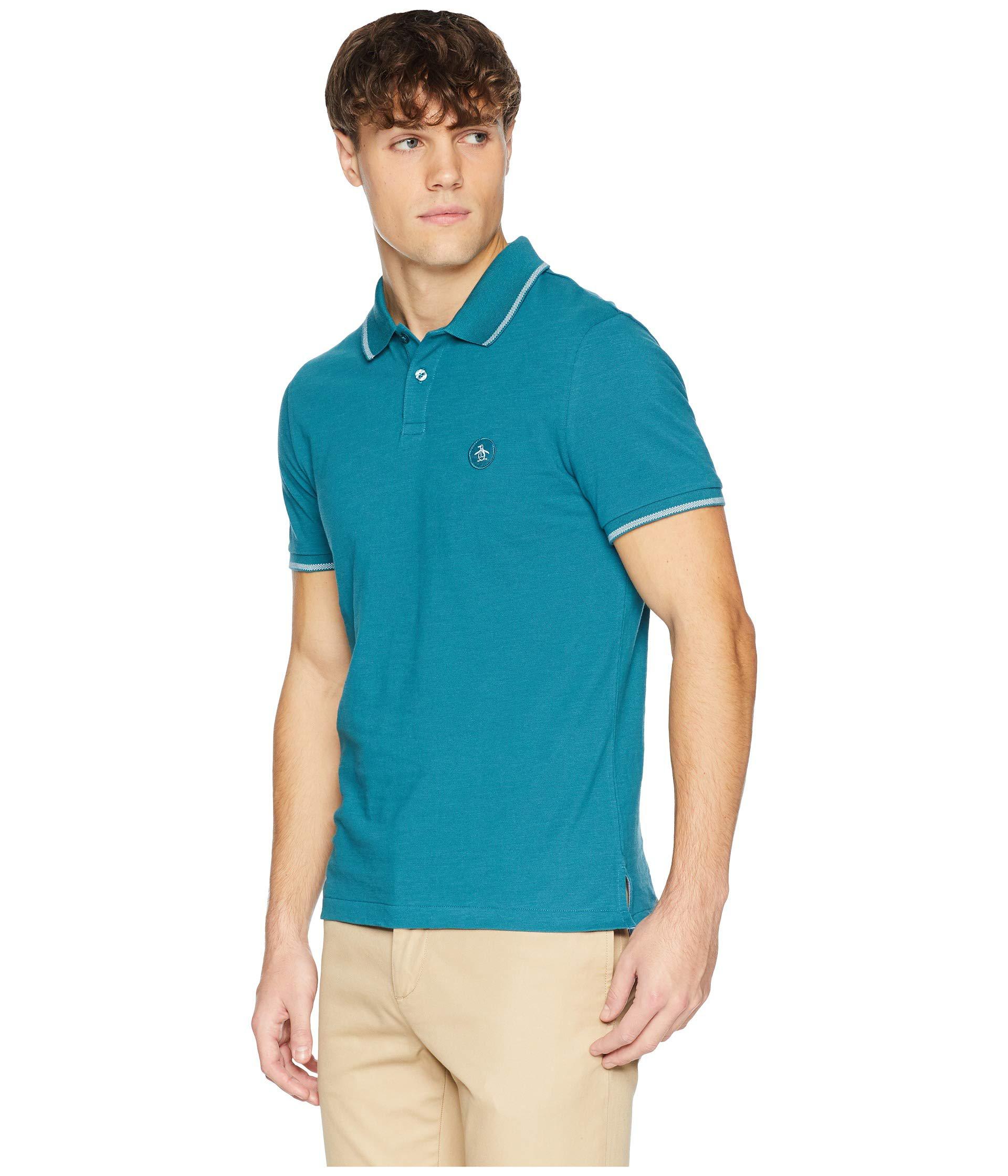 Download Mens Short Sleeve Pique Polo Shirt Back Half Side View ...