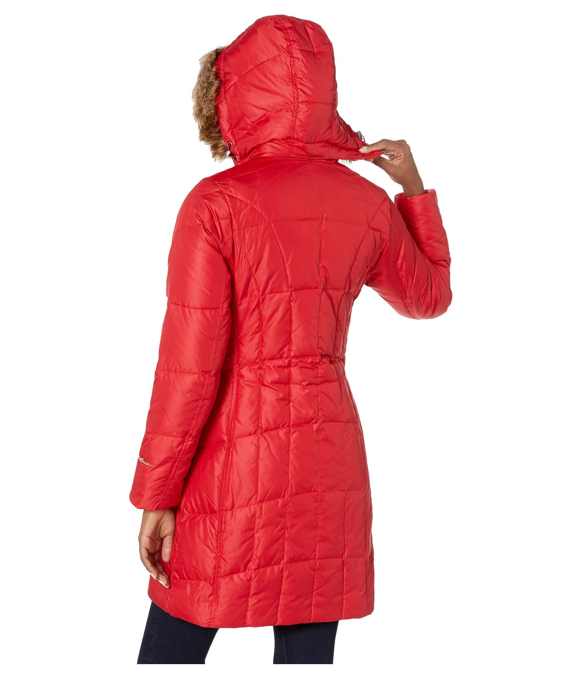 red down womens jacket