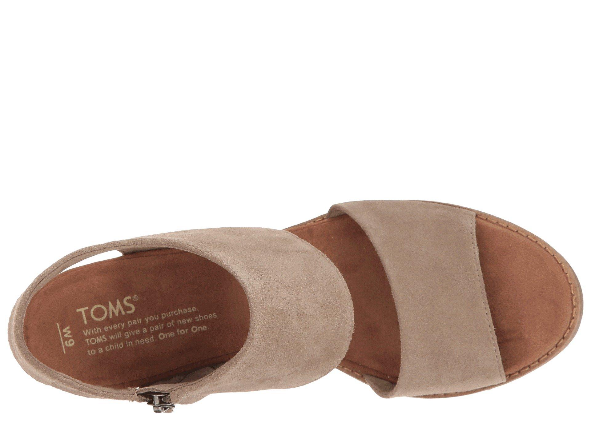 toms desert taupe suede women's majorca cutout sandals