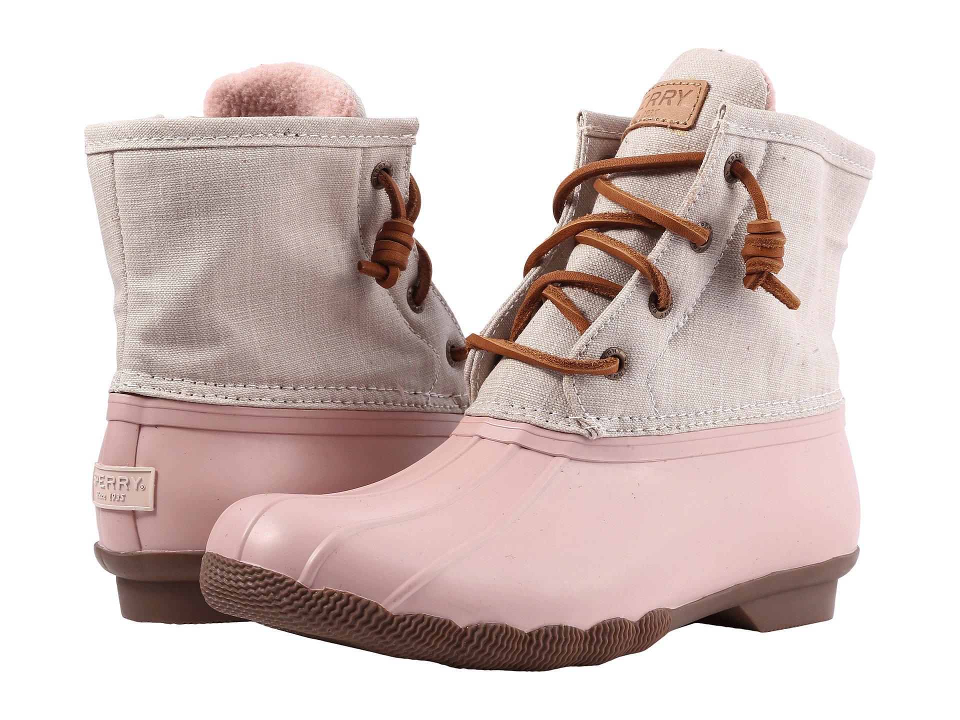 rose dust sperry boots