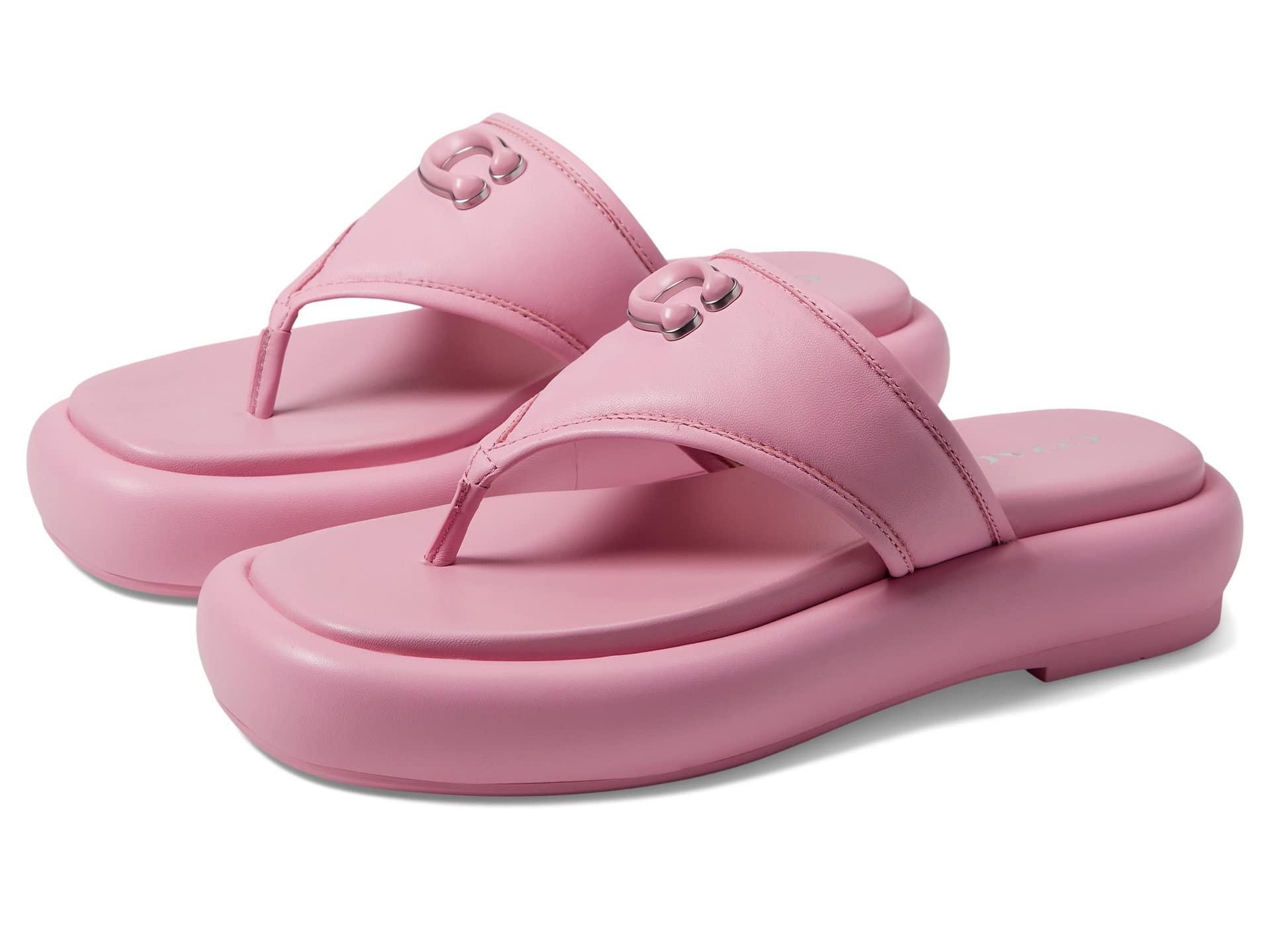 Leather sandal Louis Vuitton Pink size 37 EU in Leather - 35669505