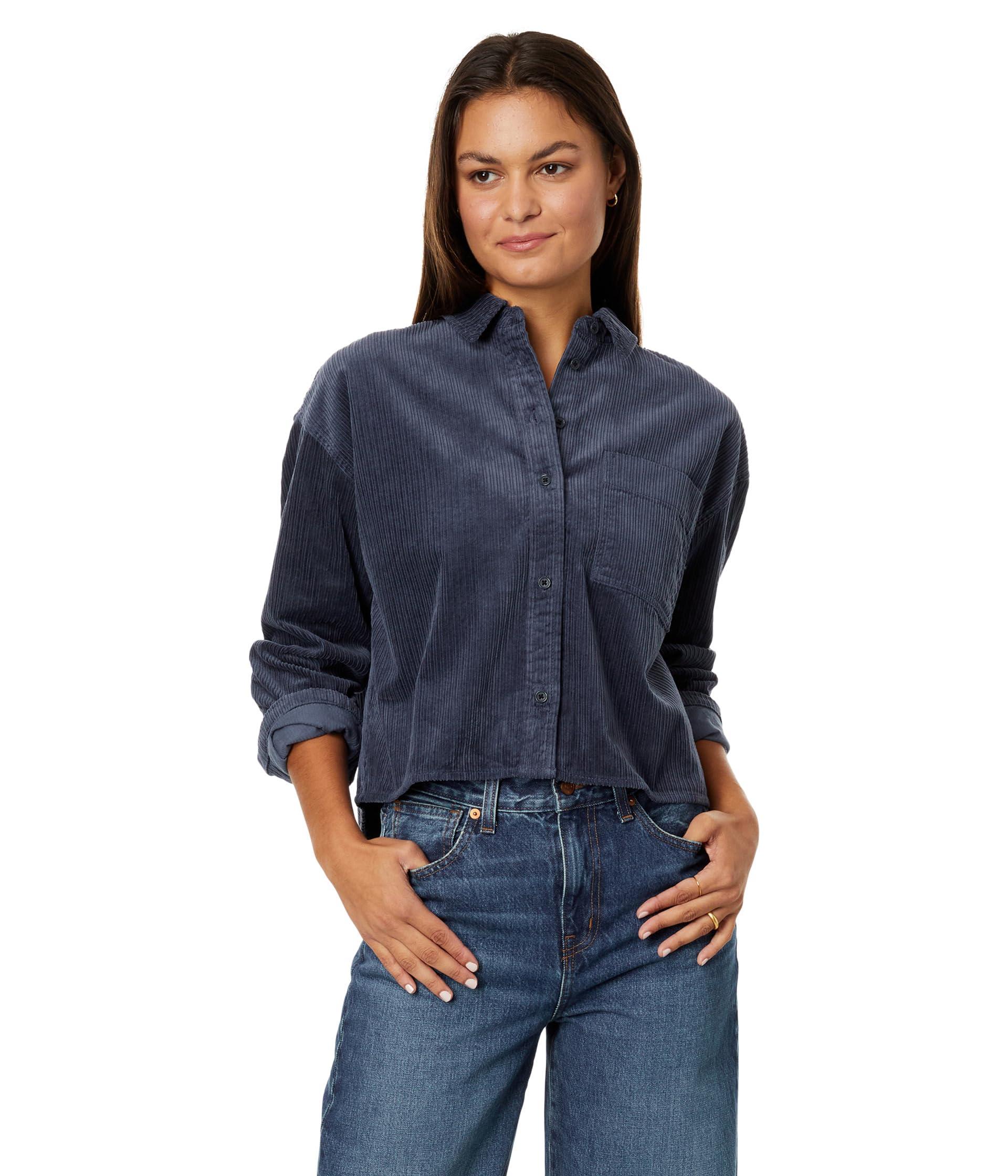Madewell Variegated Corduroy Button-up Shirt in Blue | Lyst