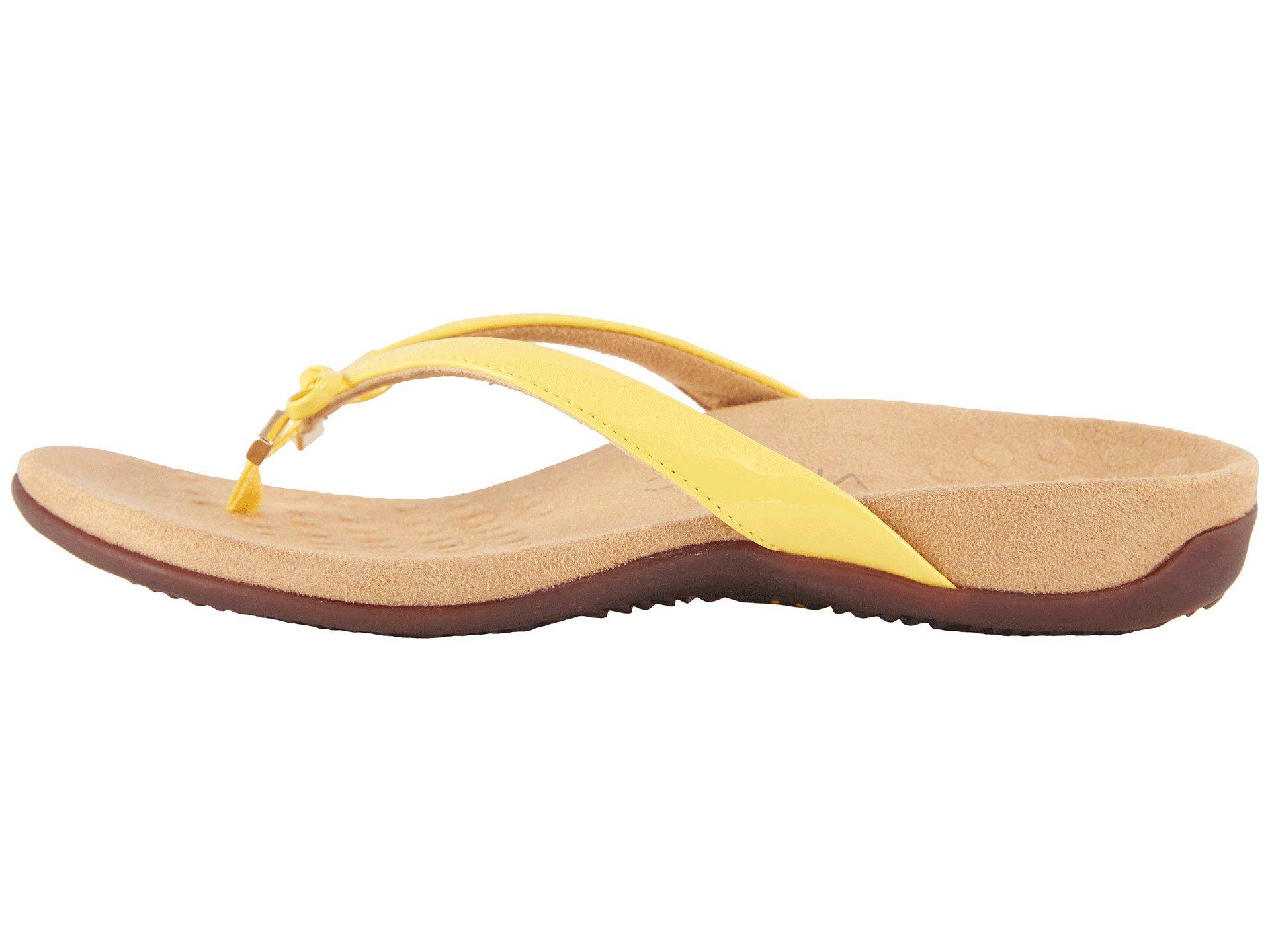 yellow vionic sandals