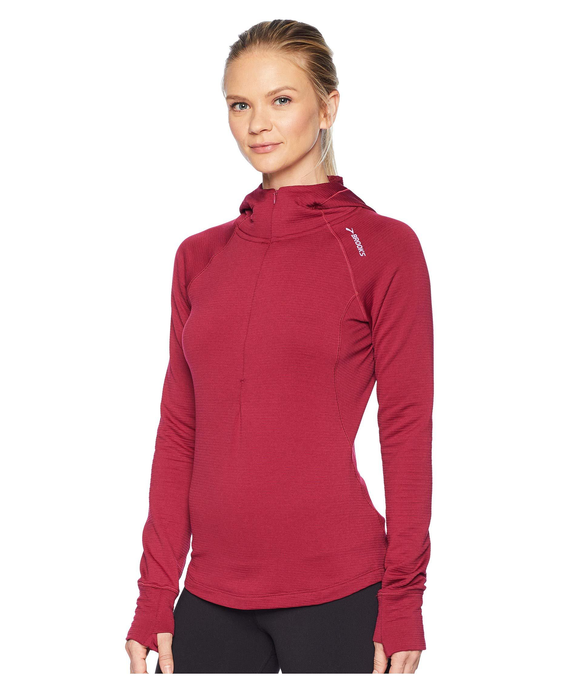 brooks notch thermal hoodie women's