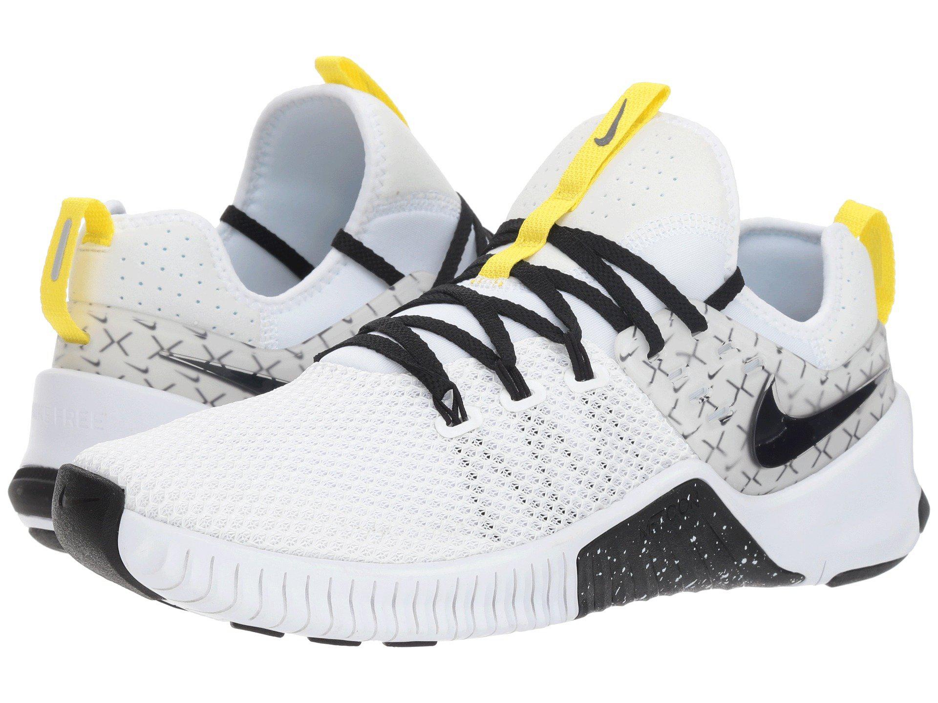 Nike Metcon Free Jdq (white/black/dynamic Yellow) Cross Shoes for Men Lyst