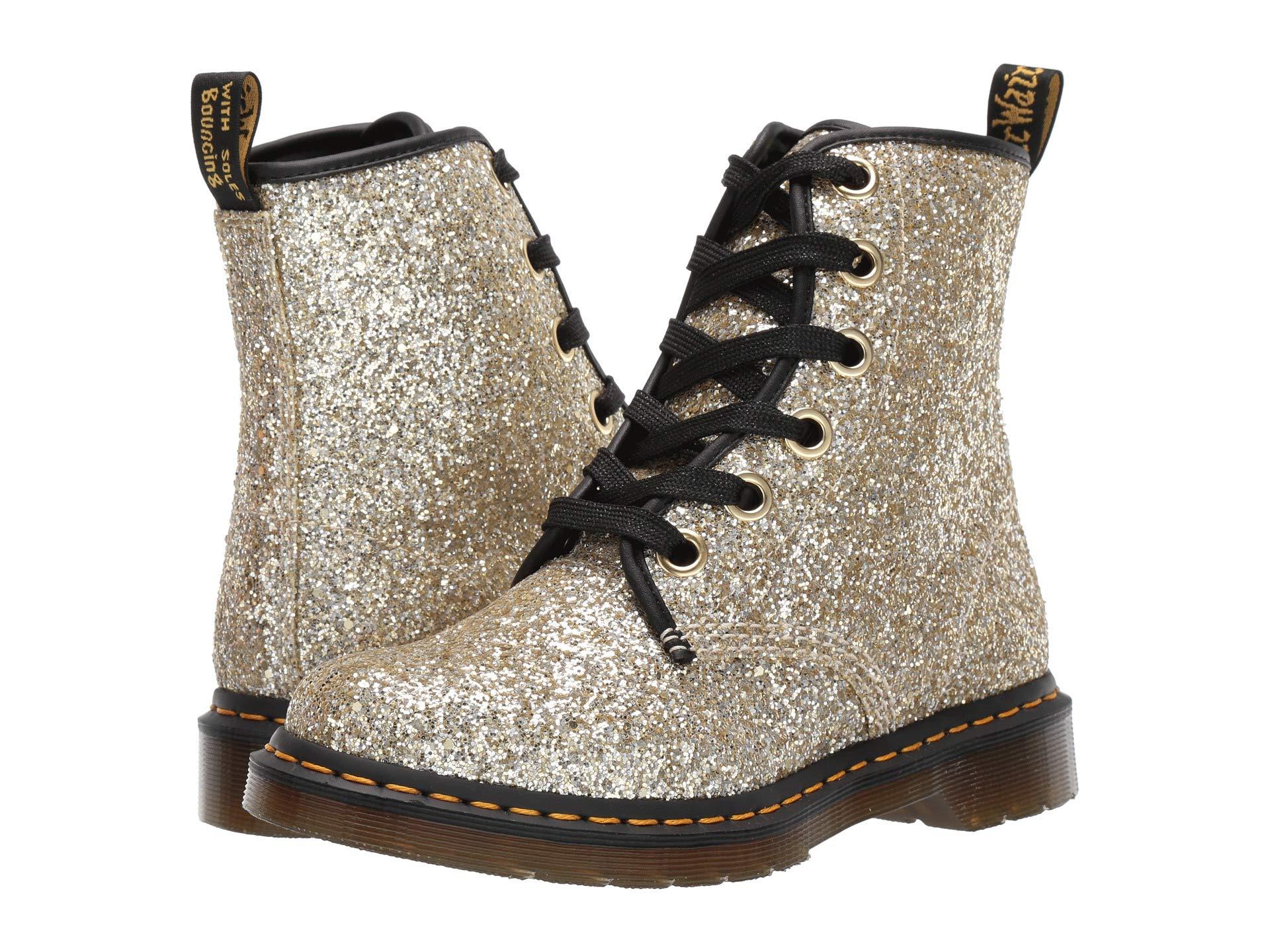 Dr. Martens Synthetic 1460 Farrah Chunky Glitter in Gold (Metallic) - Lyst