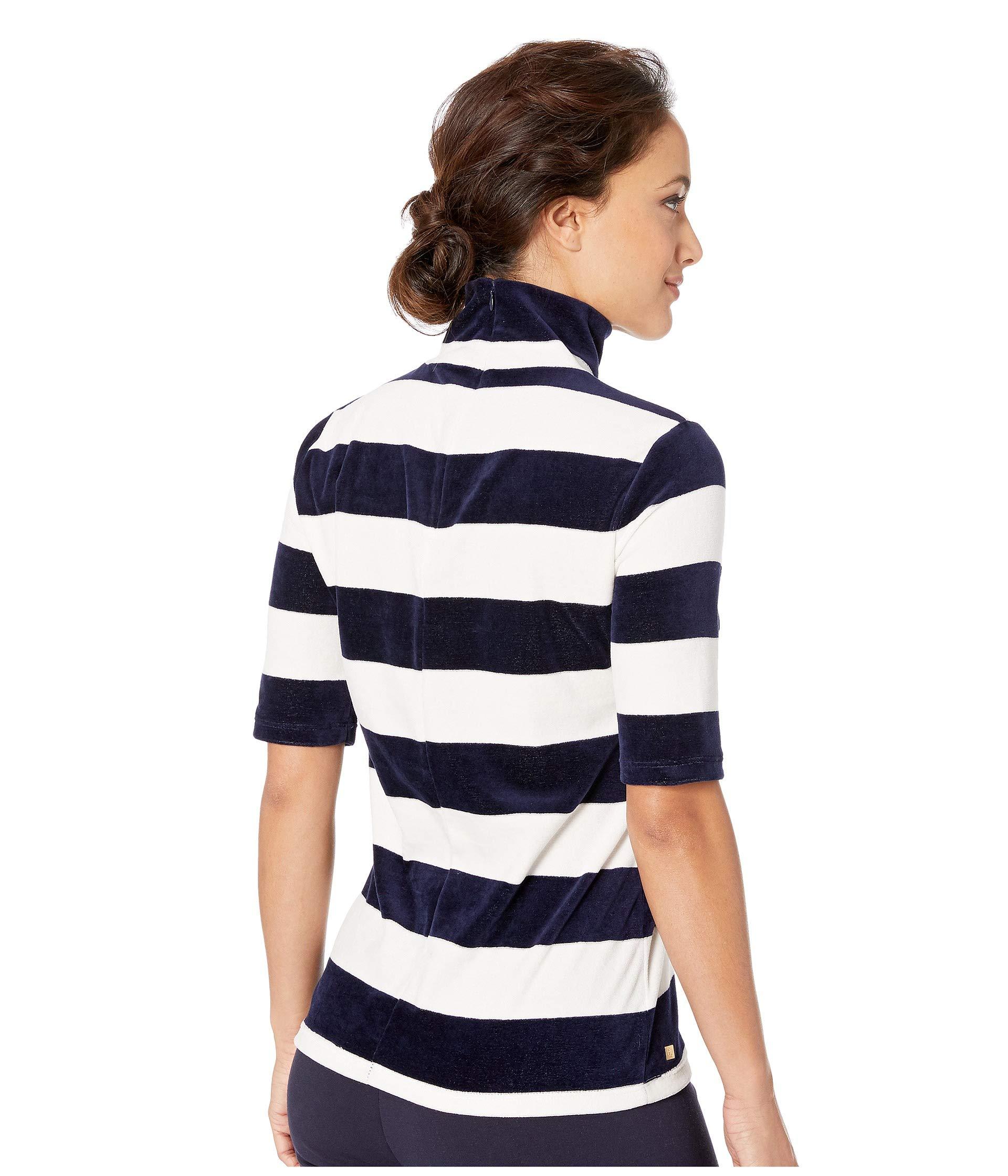 Download Lauren by Ralph Lauren Cotton Striped Velour Turtleneck ...