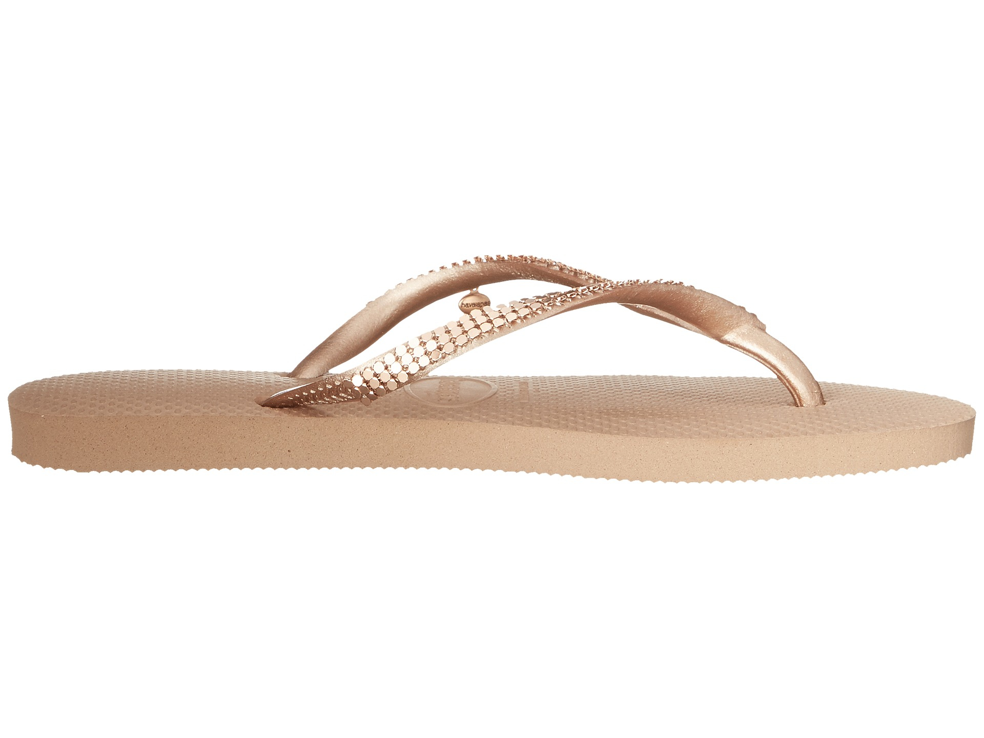 havaianas rose gold slim