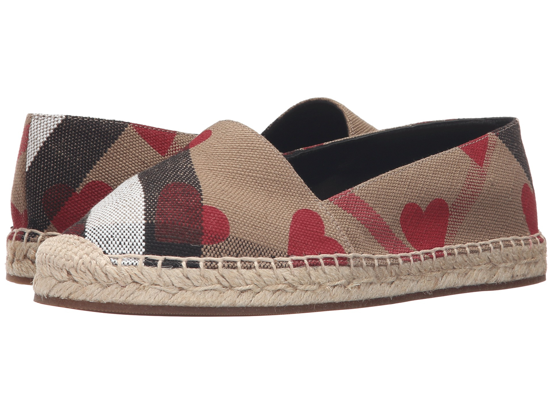canvas espadrille flats for women