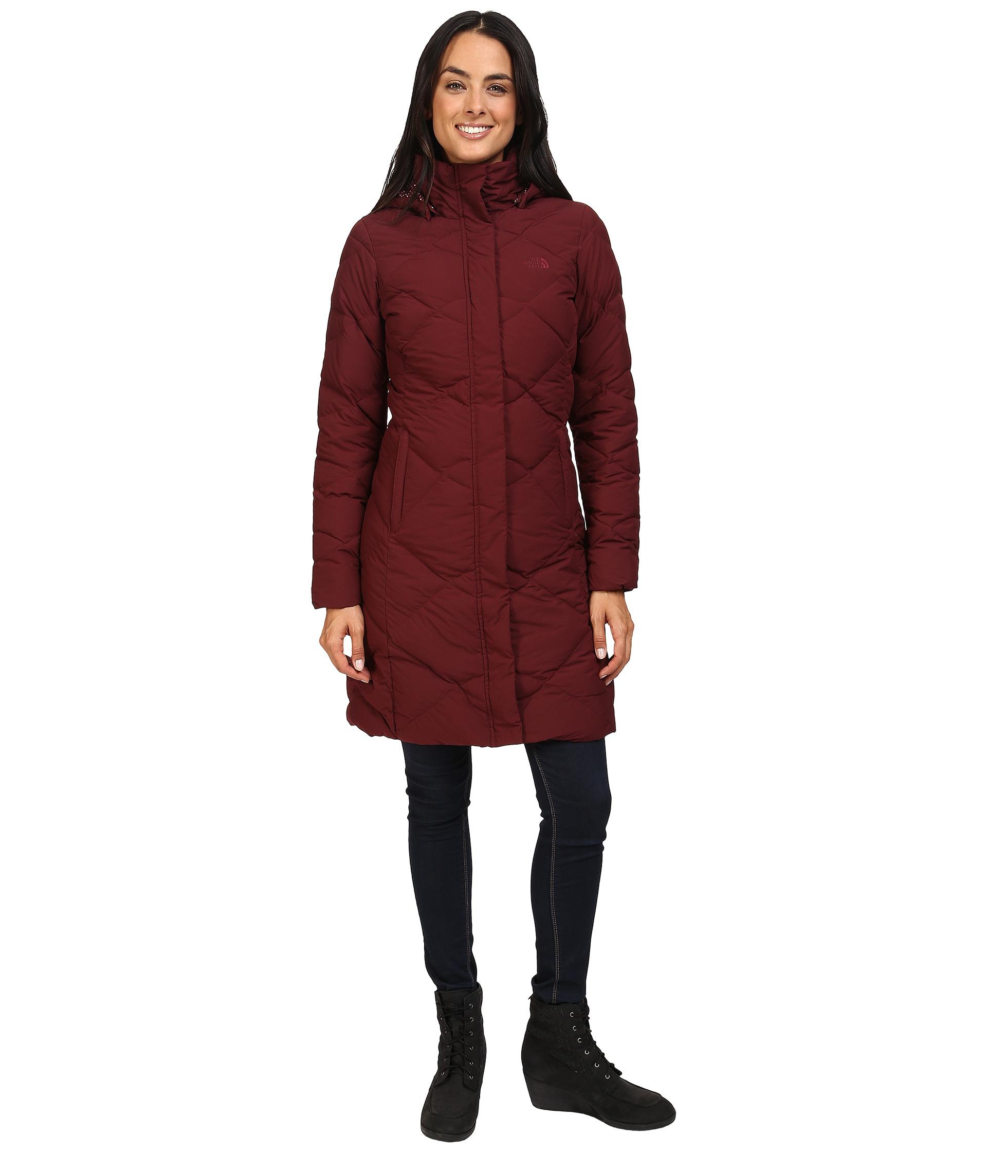 north face arctic parka red