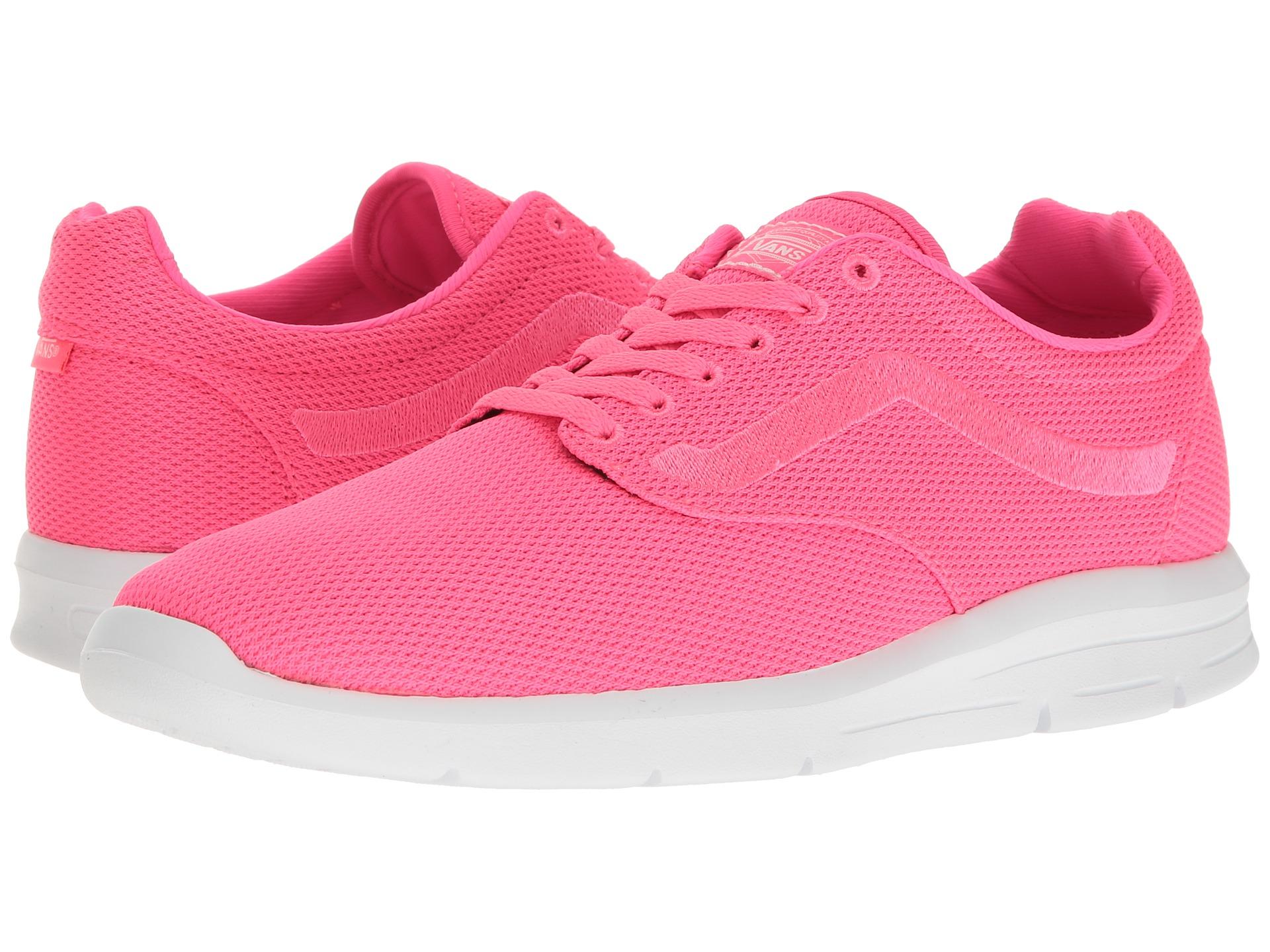 vans running shoes pink