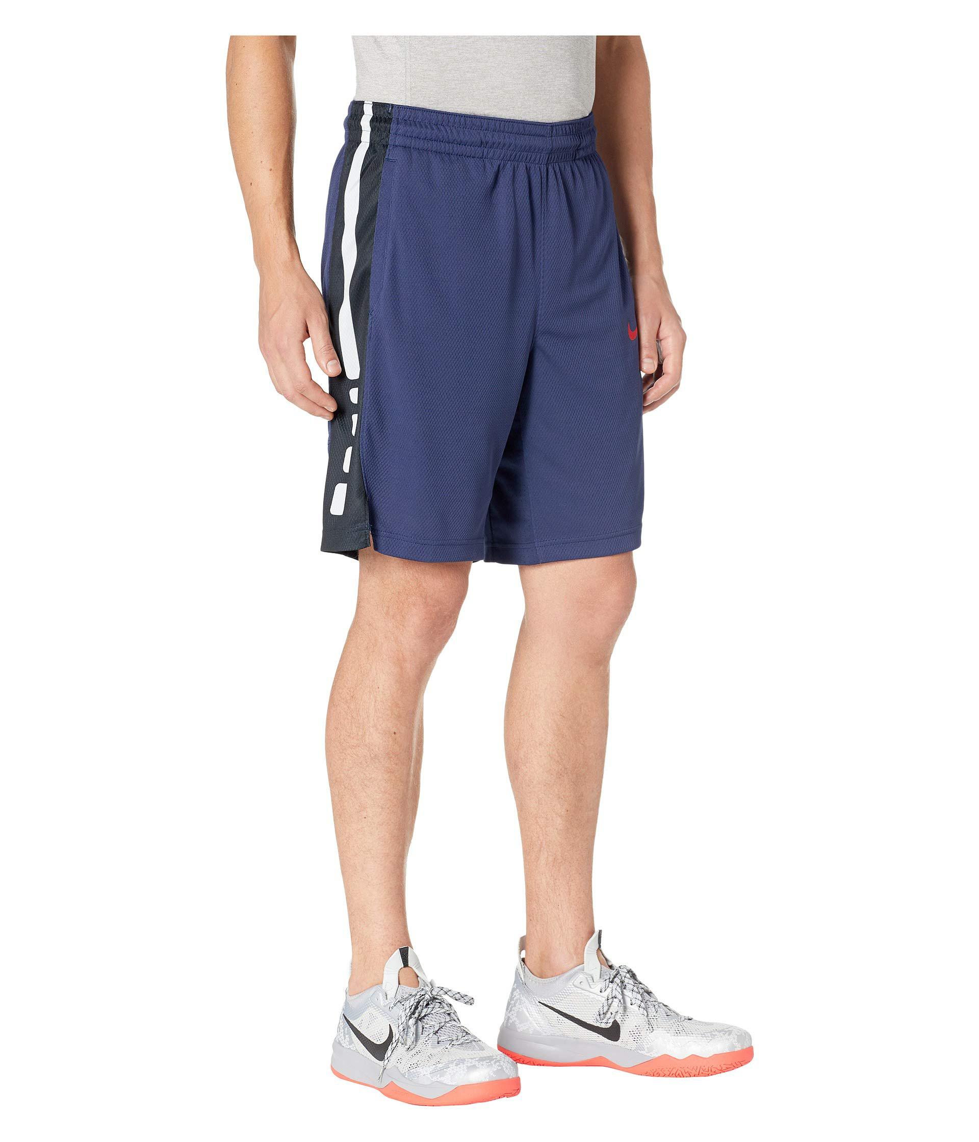navy blue nike elite shorts