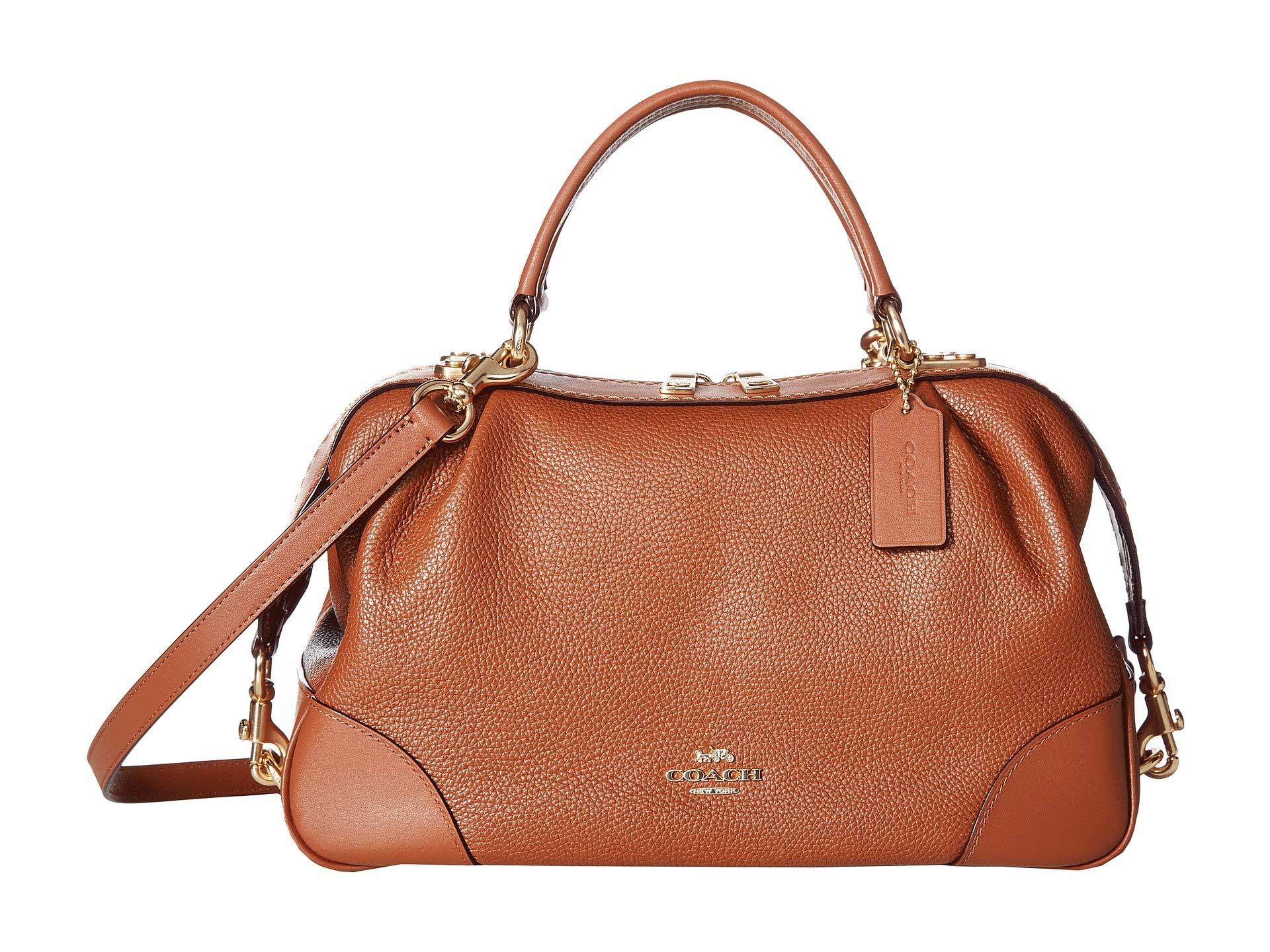 Leather satchel Coach Brown in Leather - 28747851