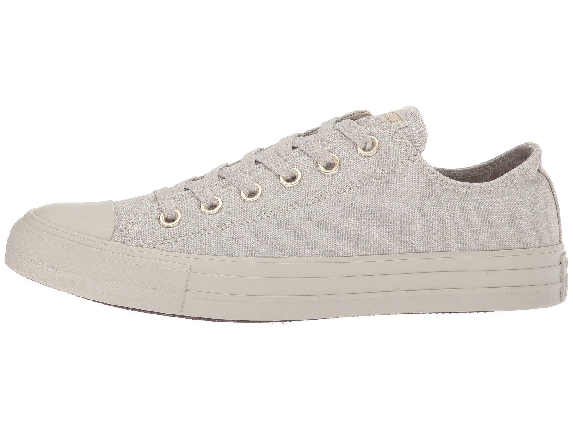 Converse Chuck Taylor® All Star Mono Canvas Ox in Pale Grey/Pale Grey/Gold  (Gray) for Men | Lyst
