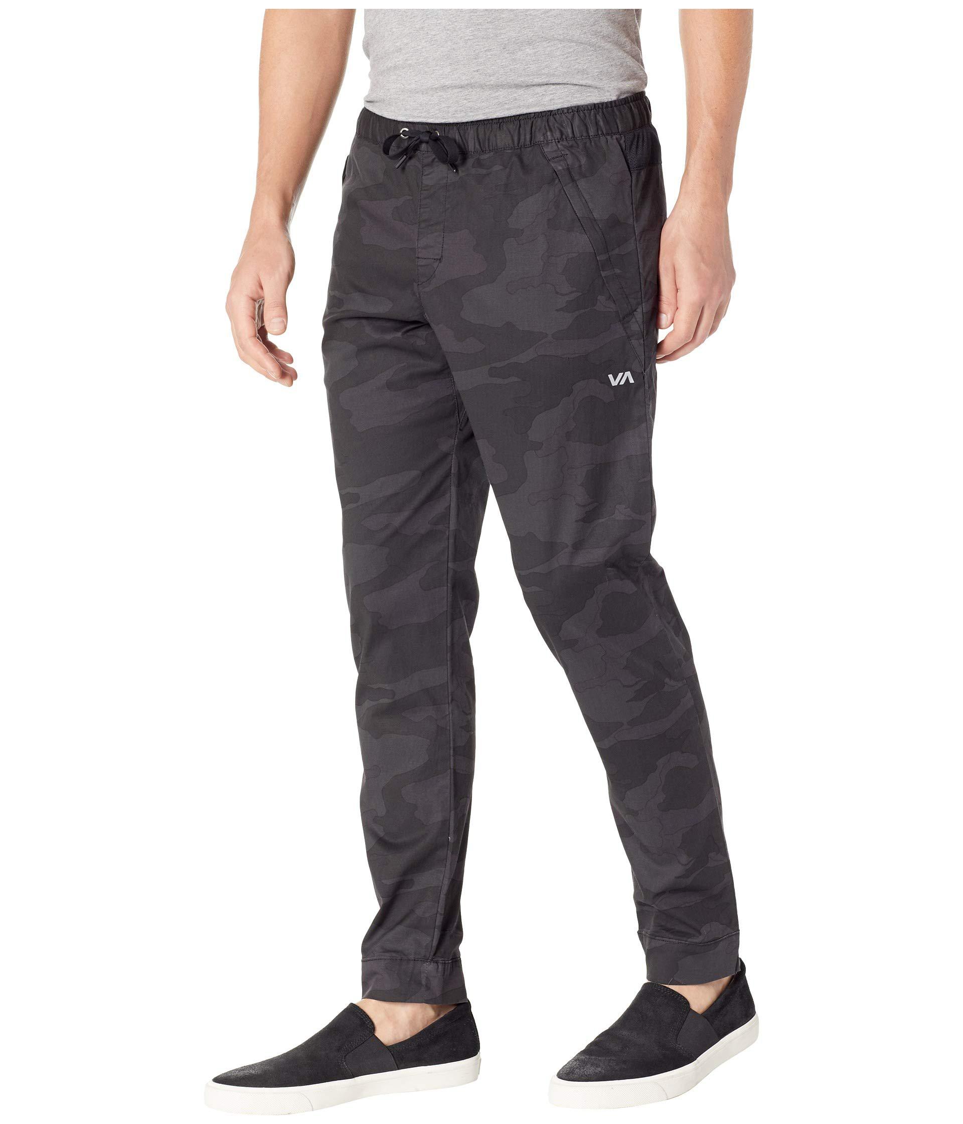 RVCA Mens Vamok Workout Lounge Pants Camo Size Small