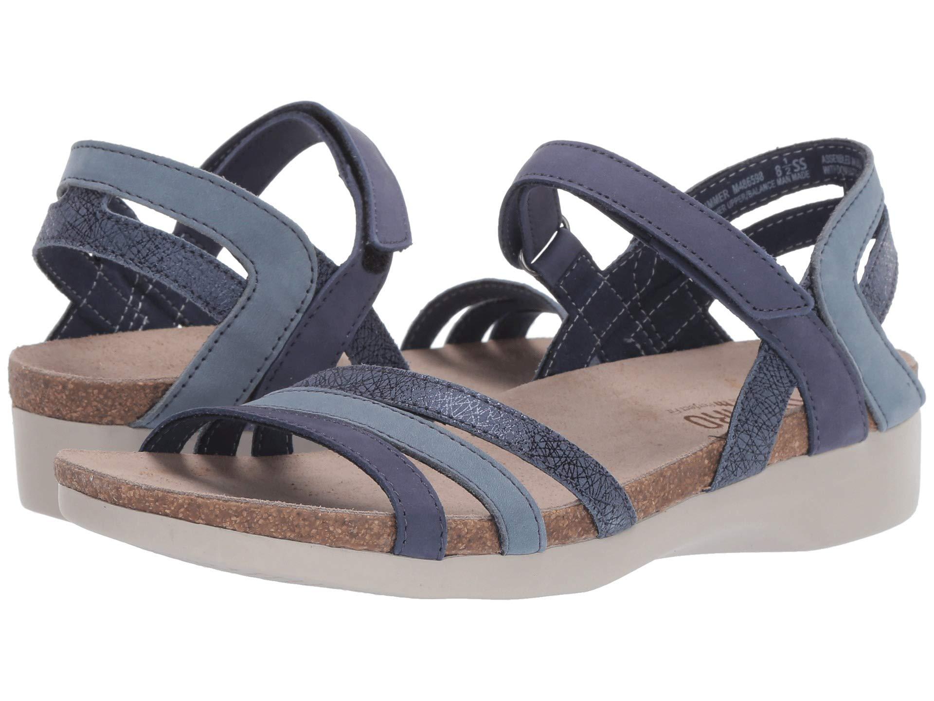 Munro Summer Sandal in Navy Combo Nubuck (Blue) Save 1 Lyst