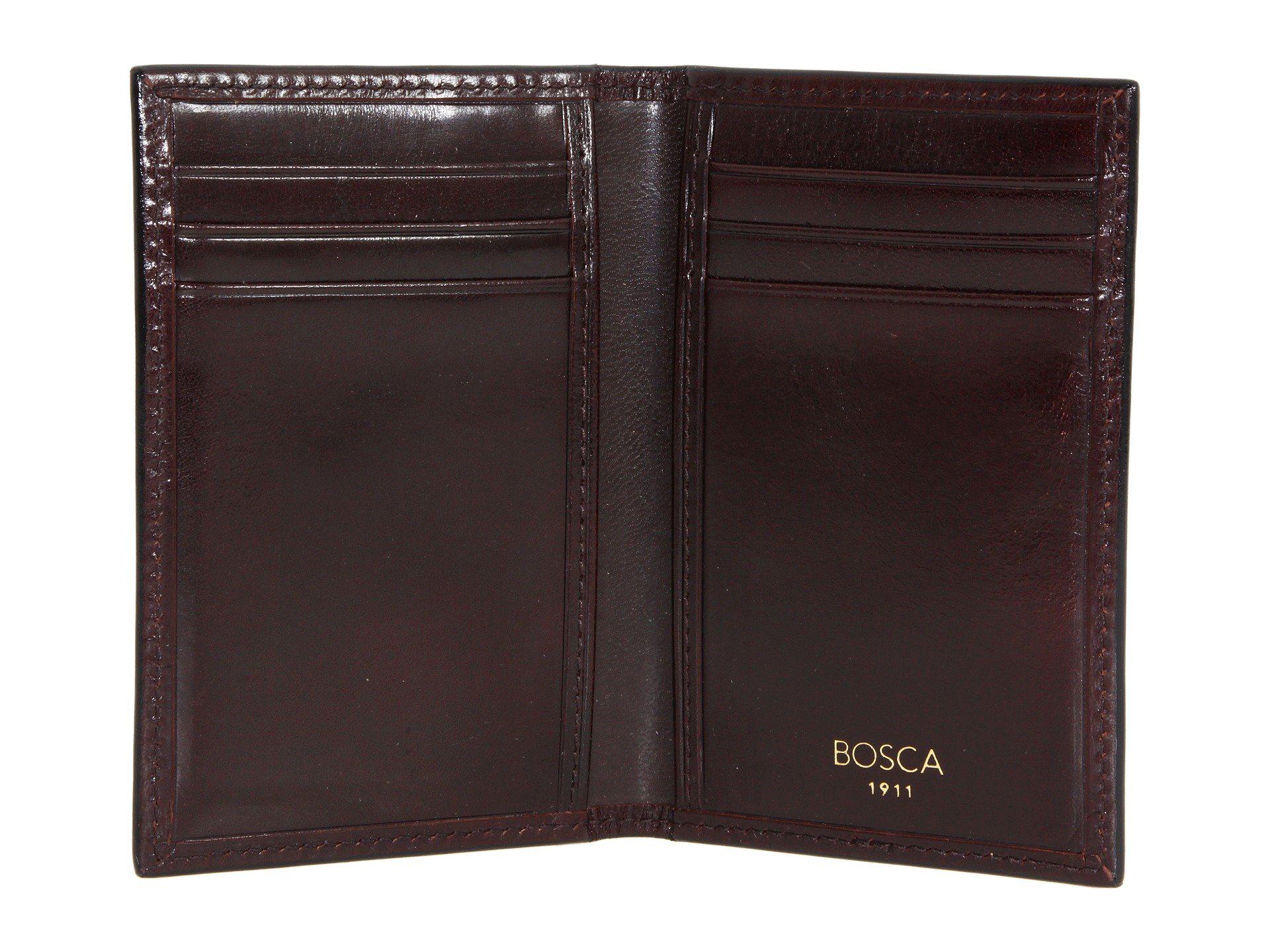 Lyst - Bosca Old Leather Collection - 8 Pocket Credit Card Case (black ...