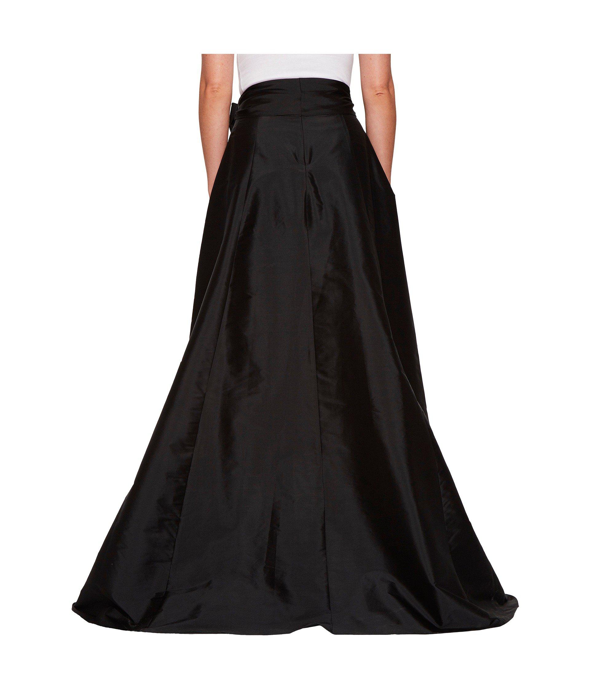Adrianna Papell Satin High-low Ball Skirt (black) Women's Skirt - Lyst