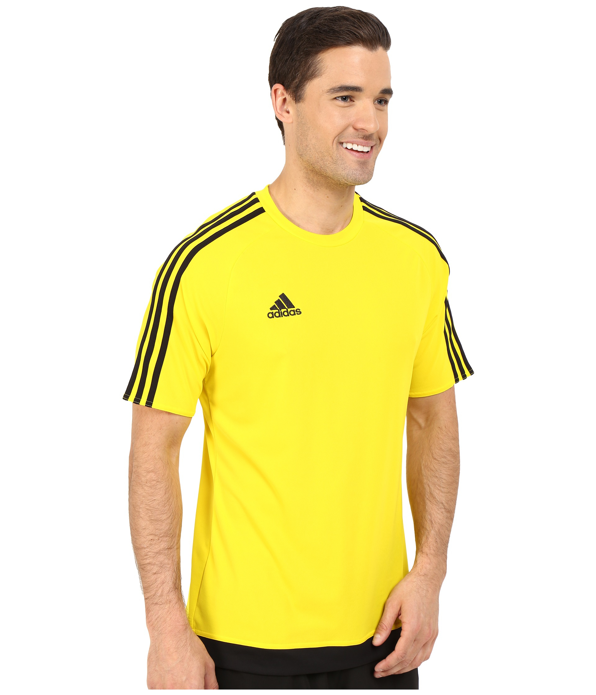 adidas Synthetic Men's Short-sleeve Soccer Jersey in Yellow/Black (Yellow)  for Men | Lyst