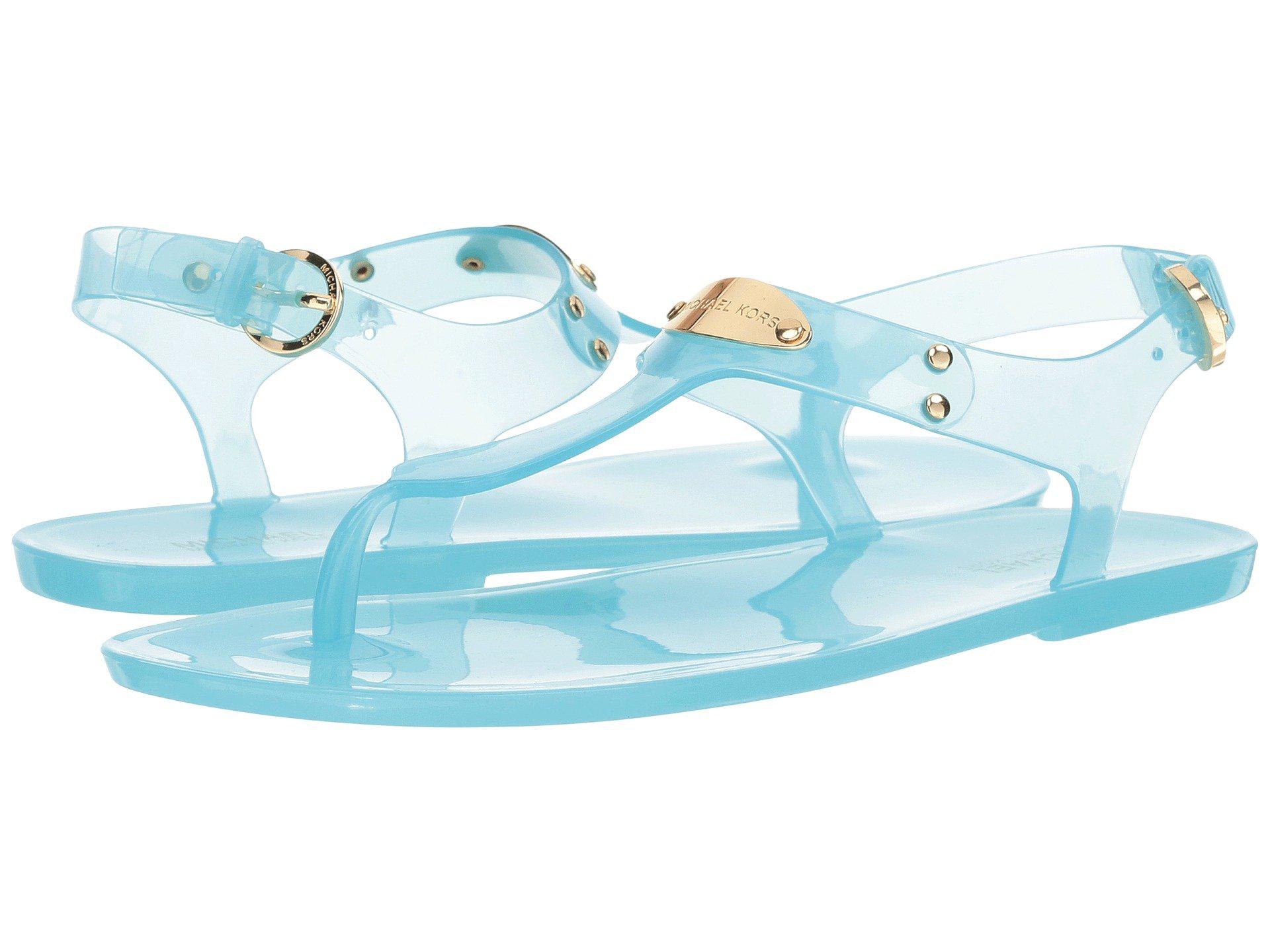 michael kors blue jelly sandals