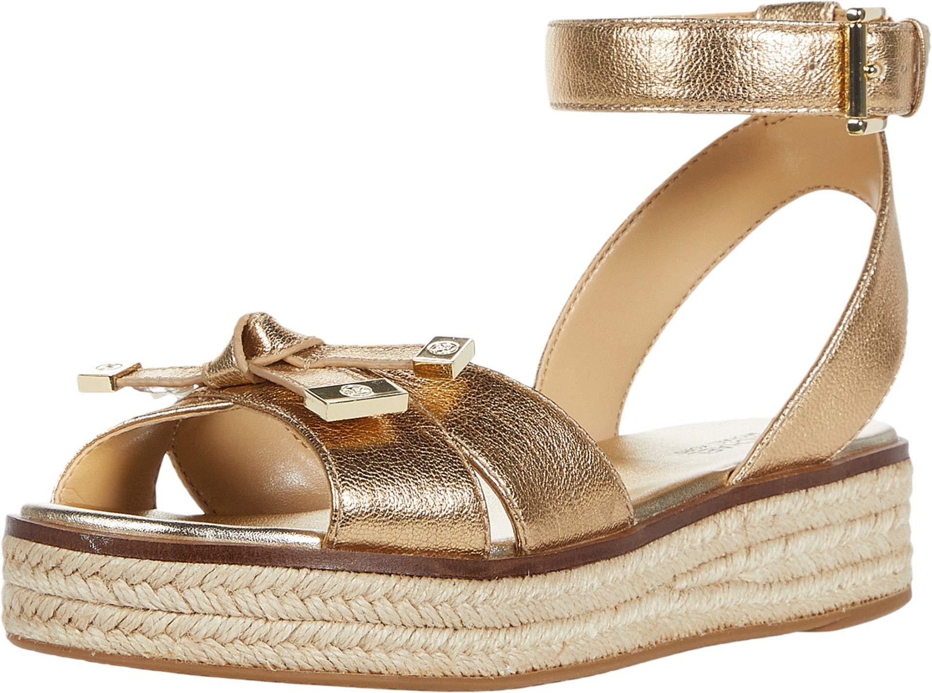 michael michael kors ripley pebbled leather espadrille sandal