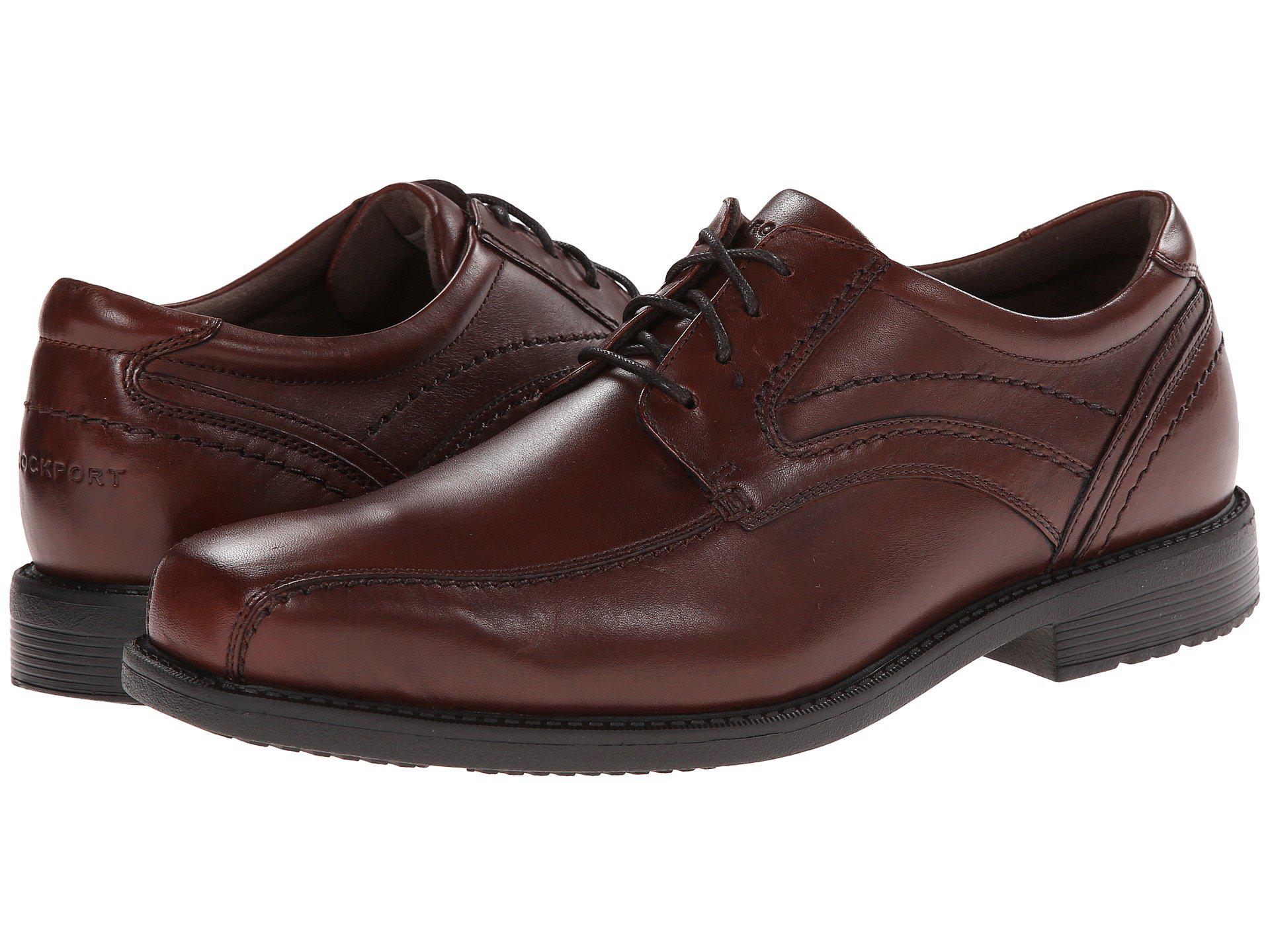 Rockport Leather Style Leader 2 Bike Toe Oxford (black Waxed Calf) Men