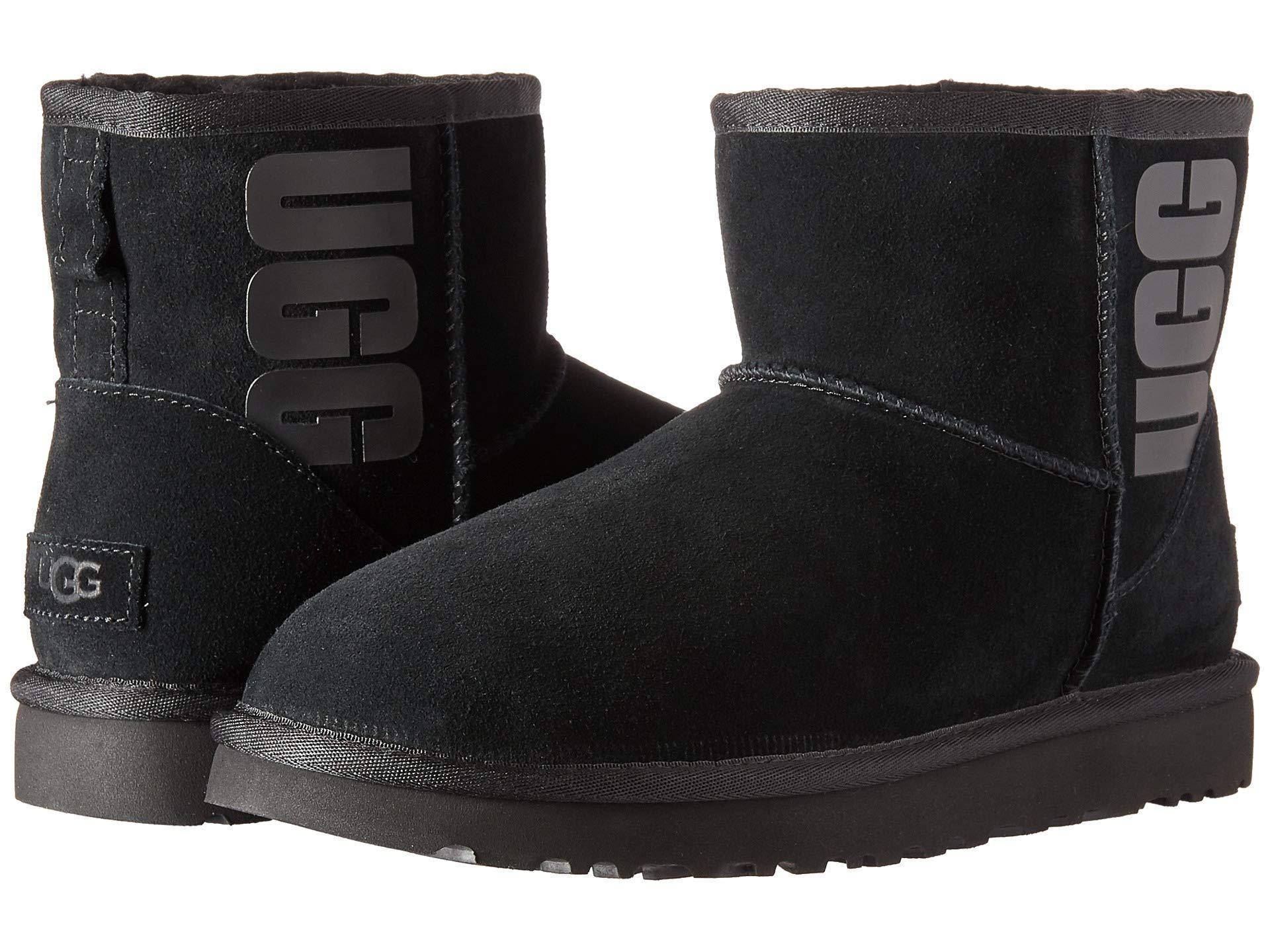 uggs with logo all over