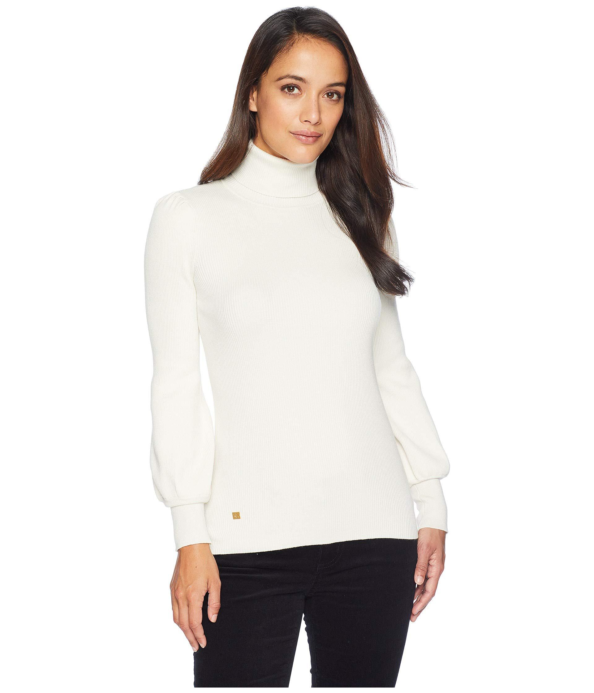 ralph lauren puff sleeve sweater