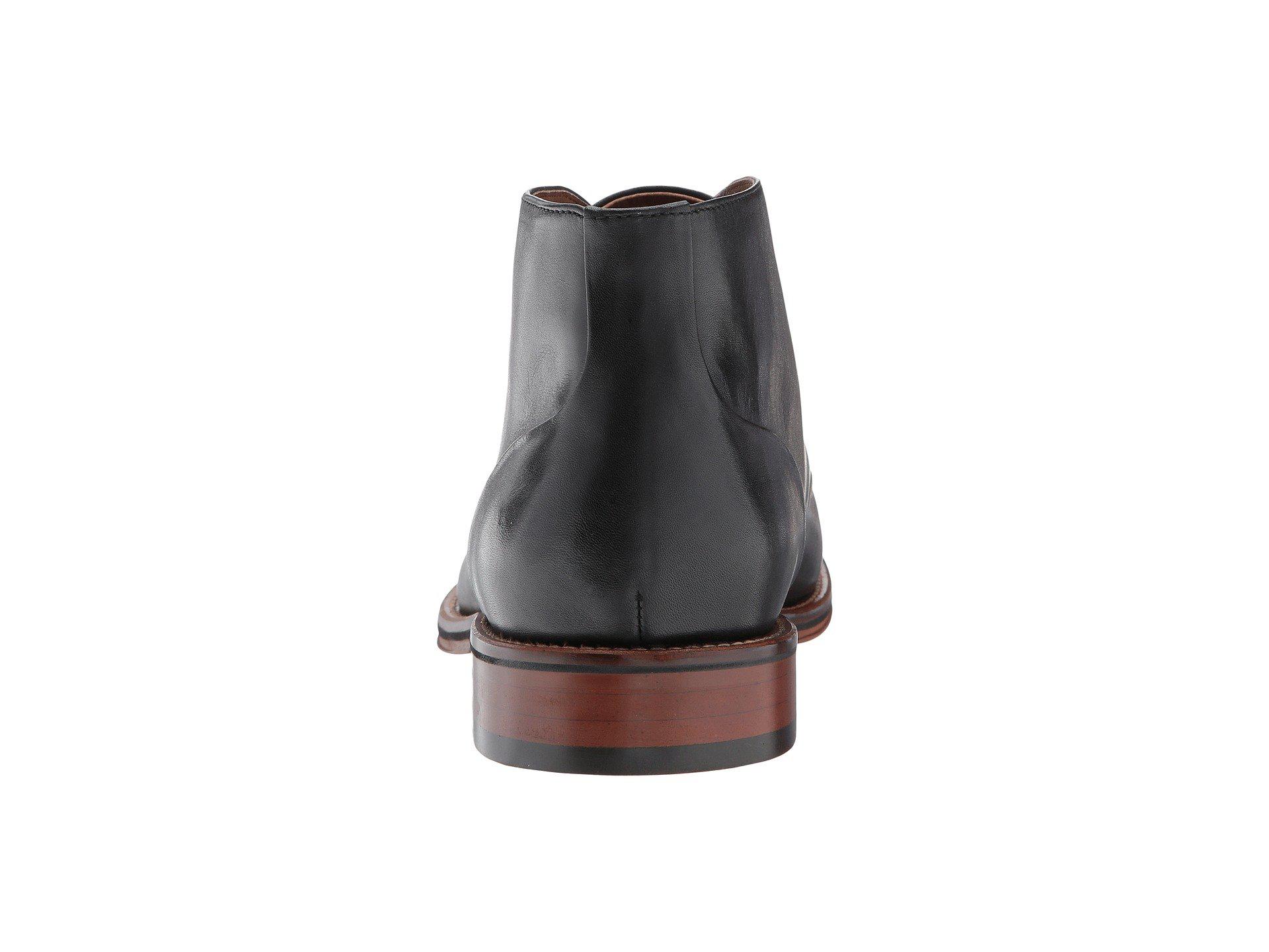 Johnston & Murphy Leather Conard Casual Dress Cap Toe Chukka in Black for Men - Lyst