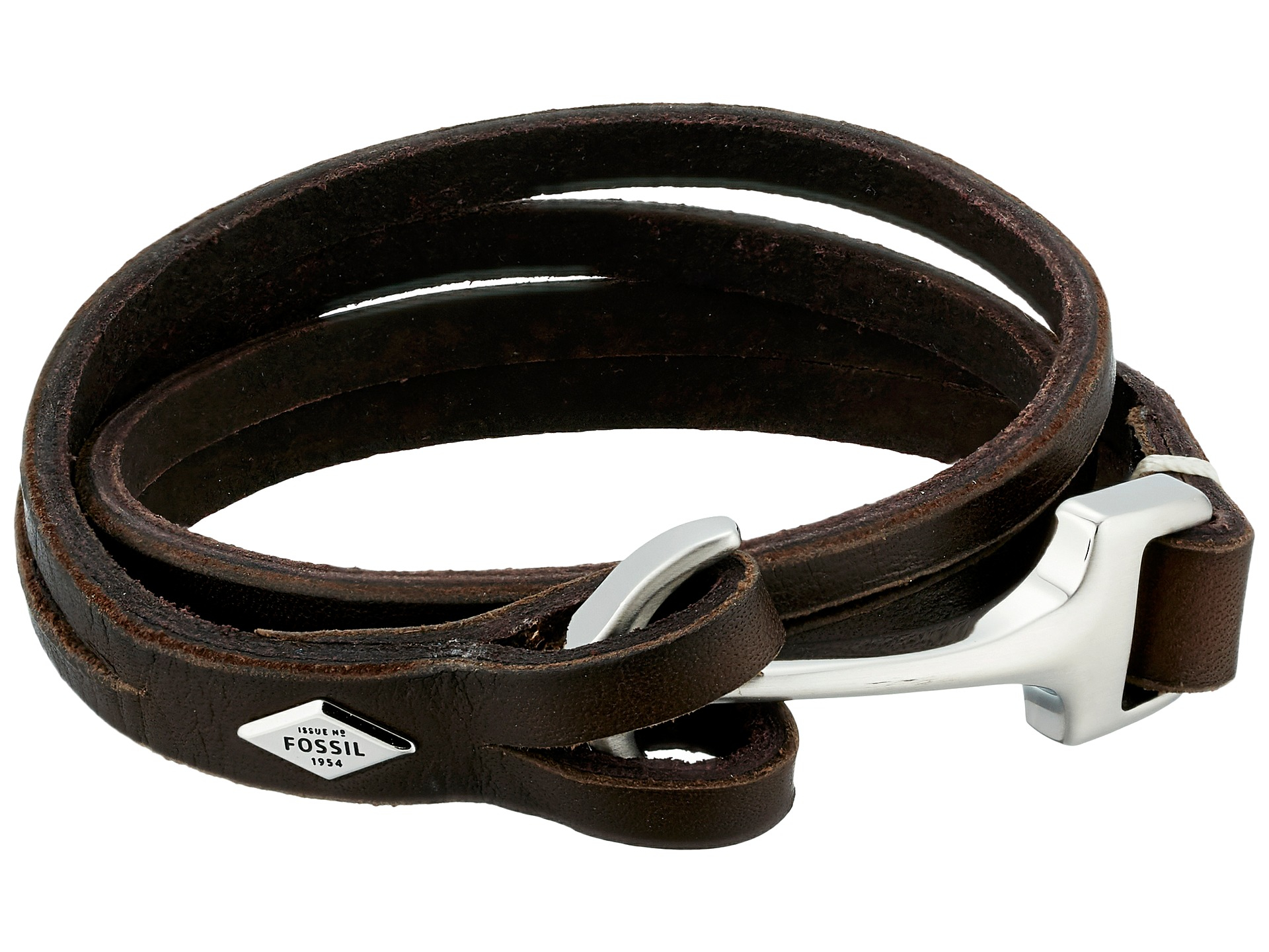 Men's Fossil Bracelet Vintage Casual JF02074001 - Crivelli Shopping |  Braided leather bracelet men, Stainless steel bracelet men, Fossil bracelet
