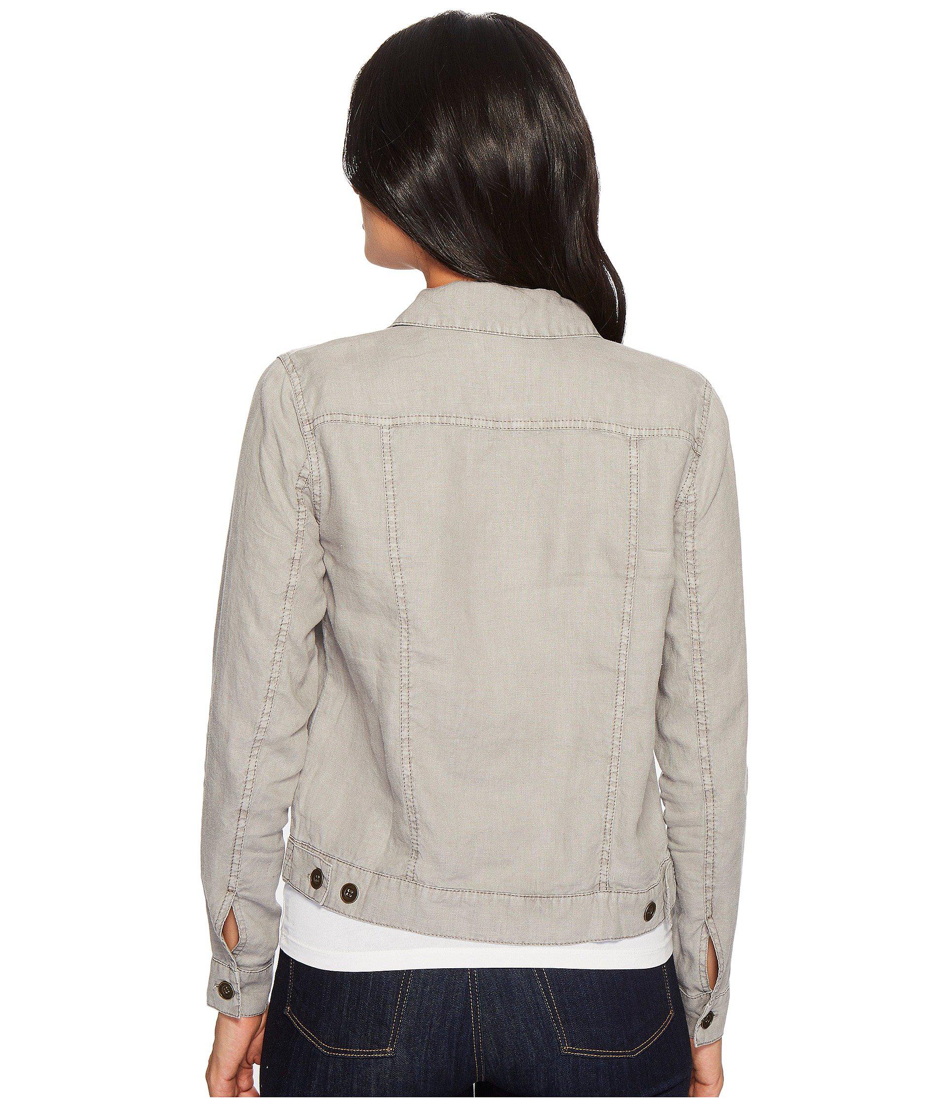 linen jean jacket womens