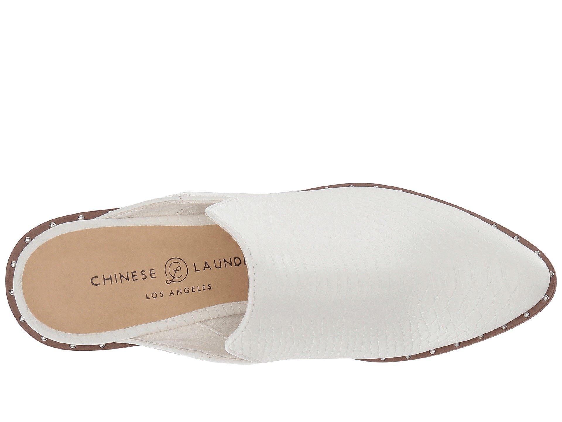 chinese laundry springfield mule white