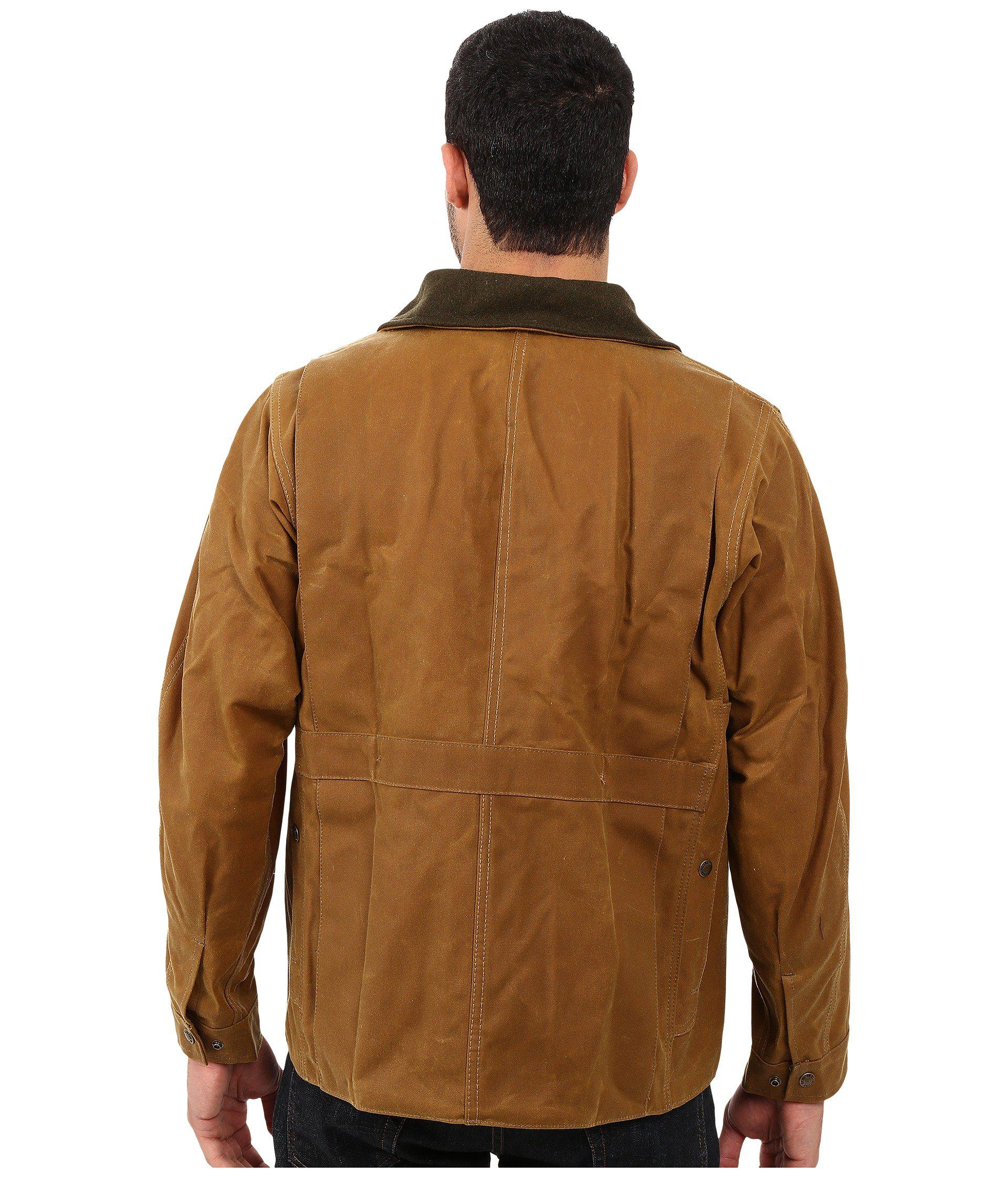 Filson Wool Tin Cloth Field Coat in Tan (Brown) for Men - Lyst