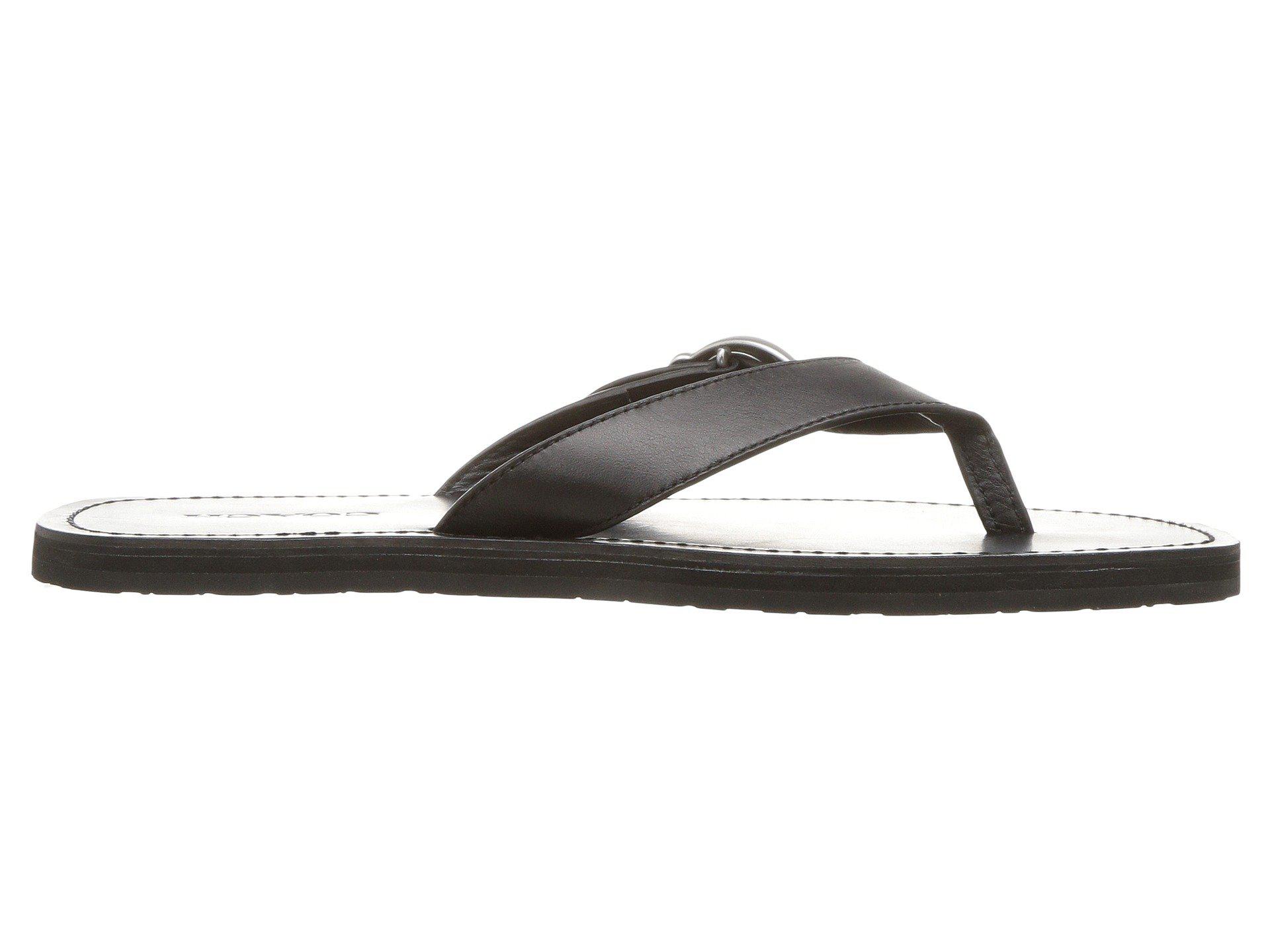 COACH C Buckle Flip-flop (black) Men's Shoes for Men - Lyst