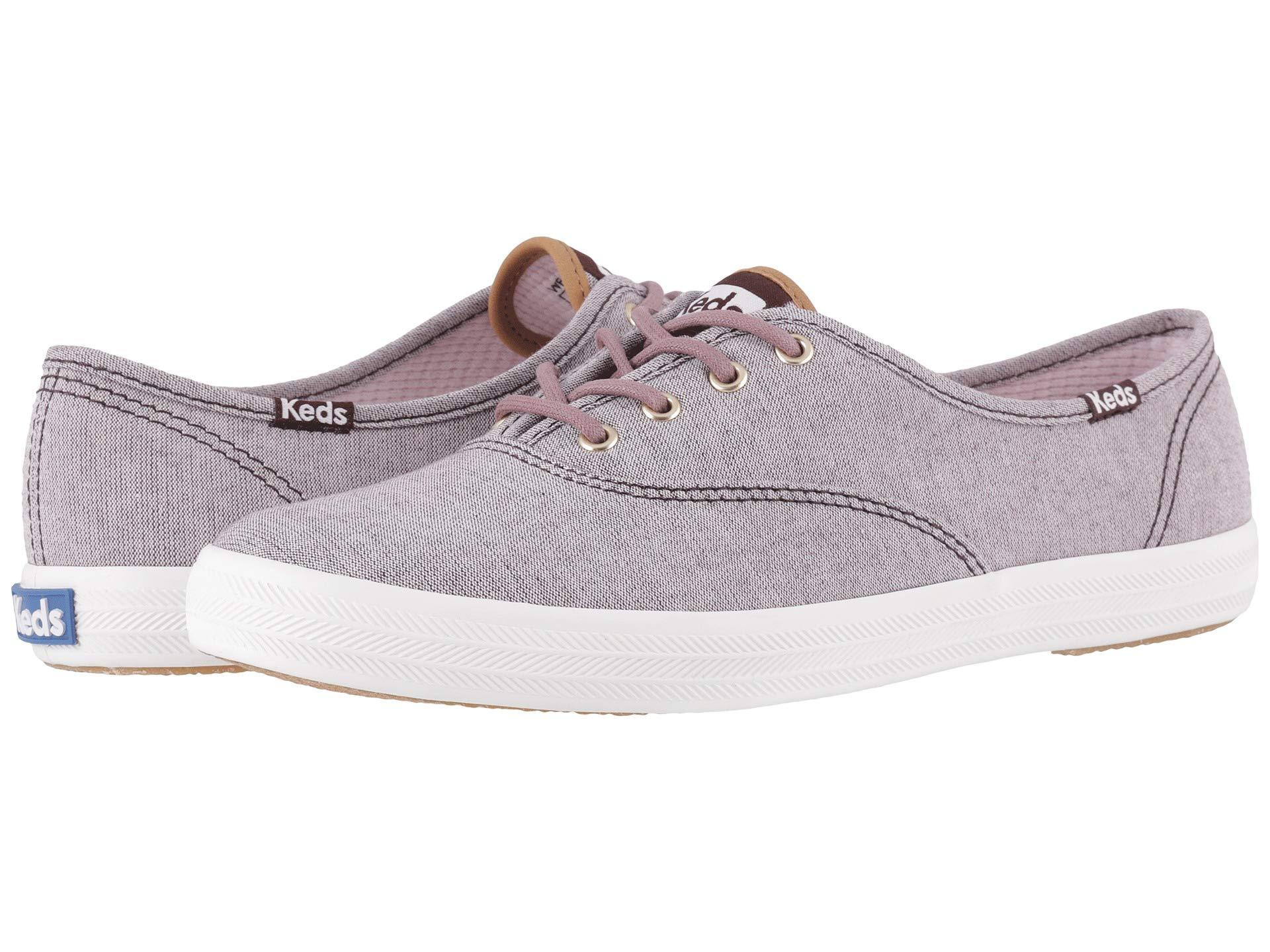 keds champion ticking canvas