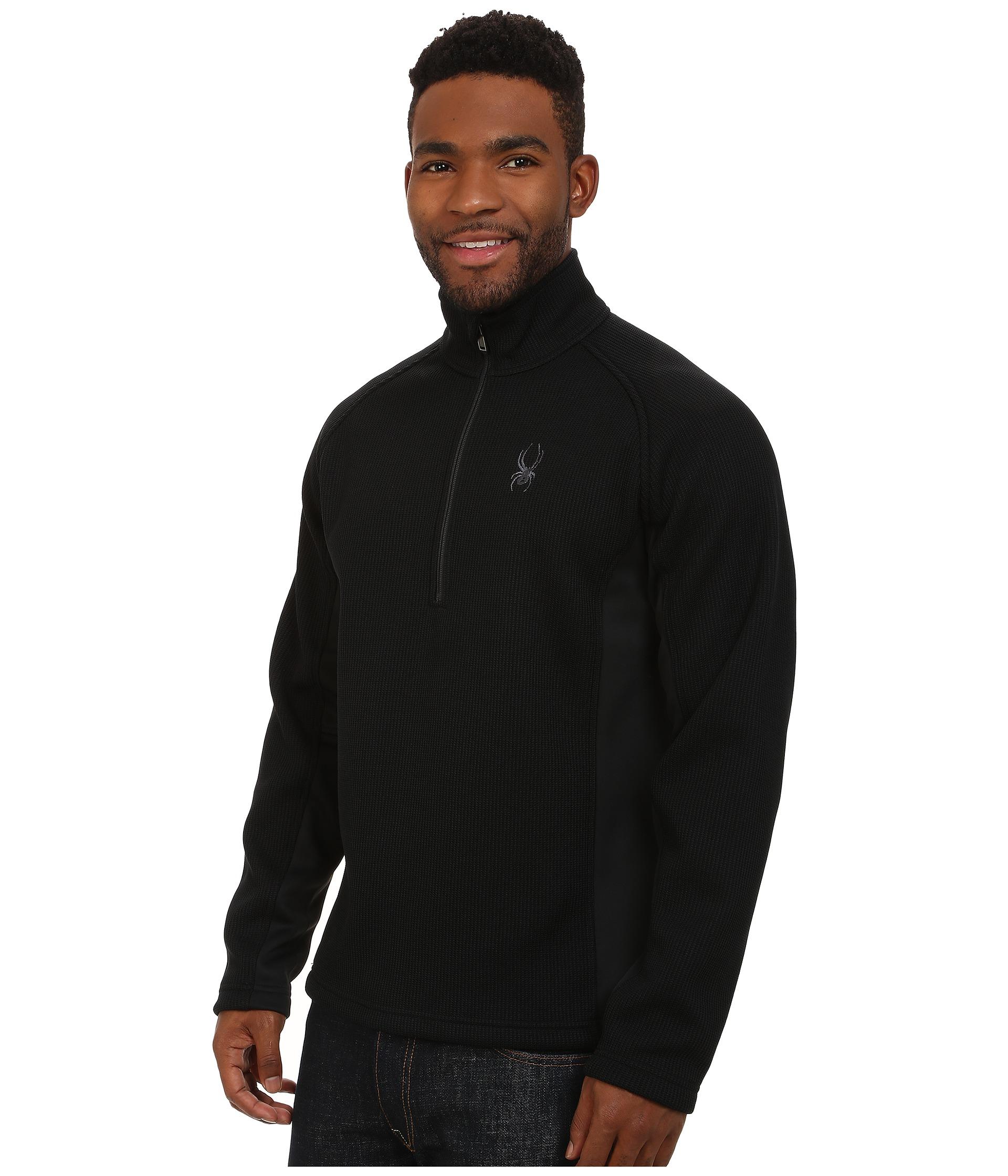Lyst Spyder Outbound Half Zip Mid Weight Core Sweater in Black for Men