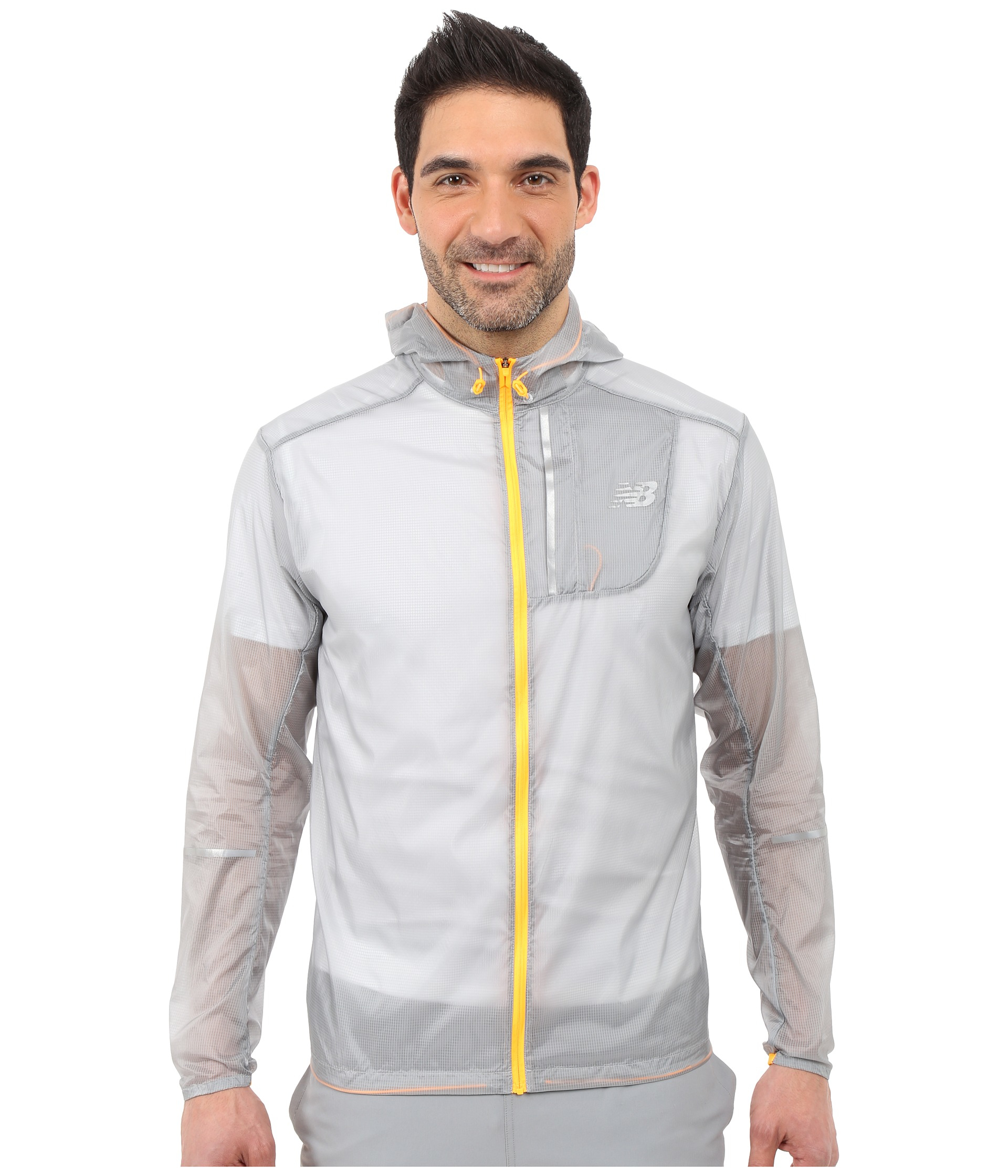 New Balance Synthetic Lite Packable Jacket in Gray for Men | Lyst