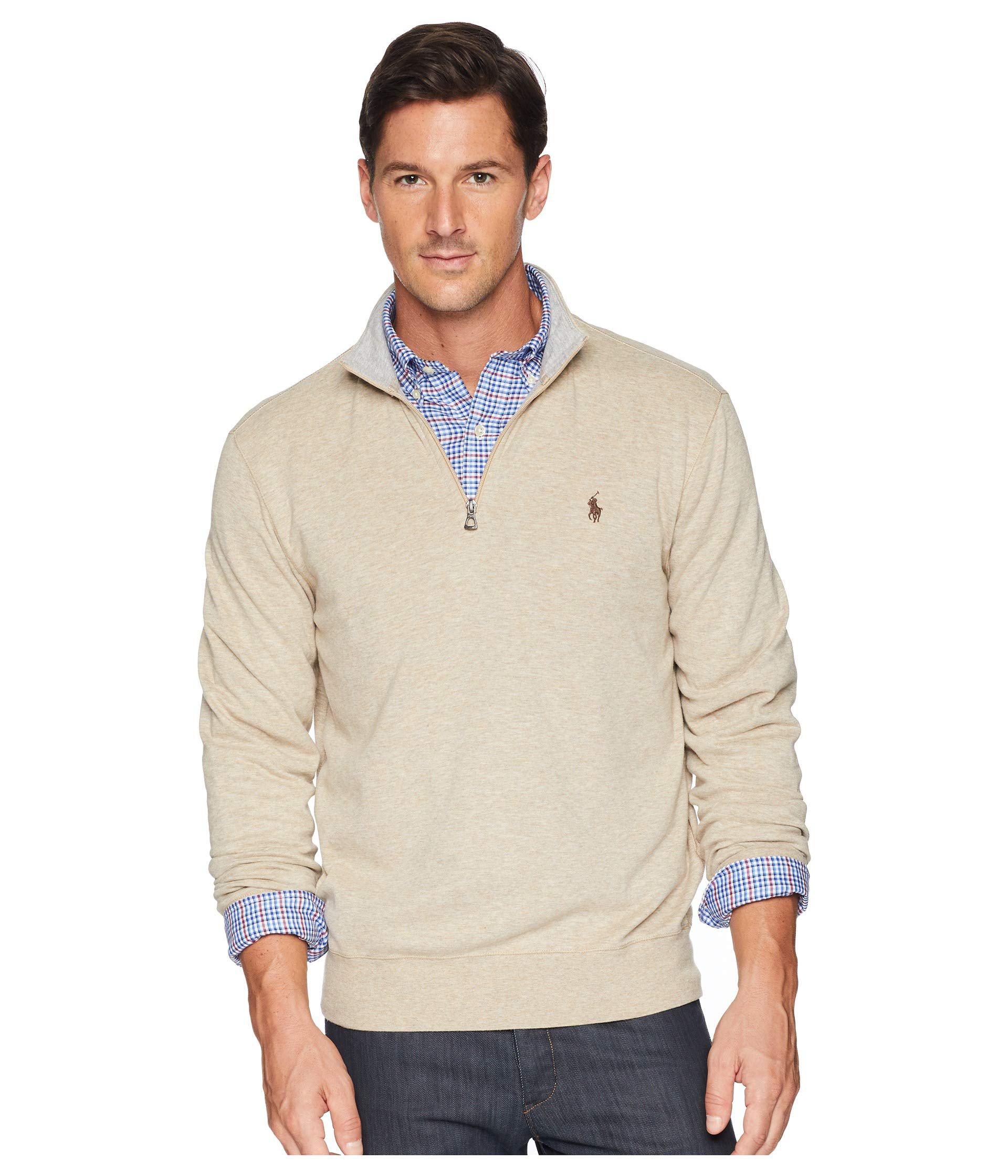 Polo Ralph Lauren Cotton Double Knit Pullover in Natural for Men - Lyst
