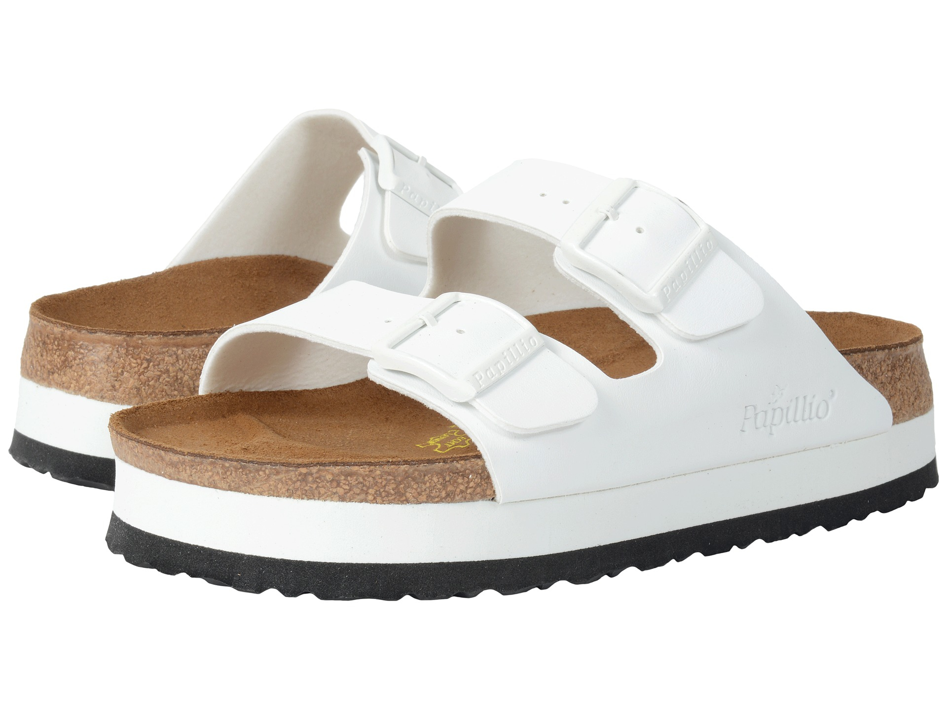 white platform birkenstocks