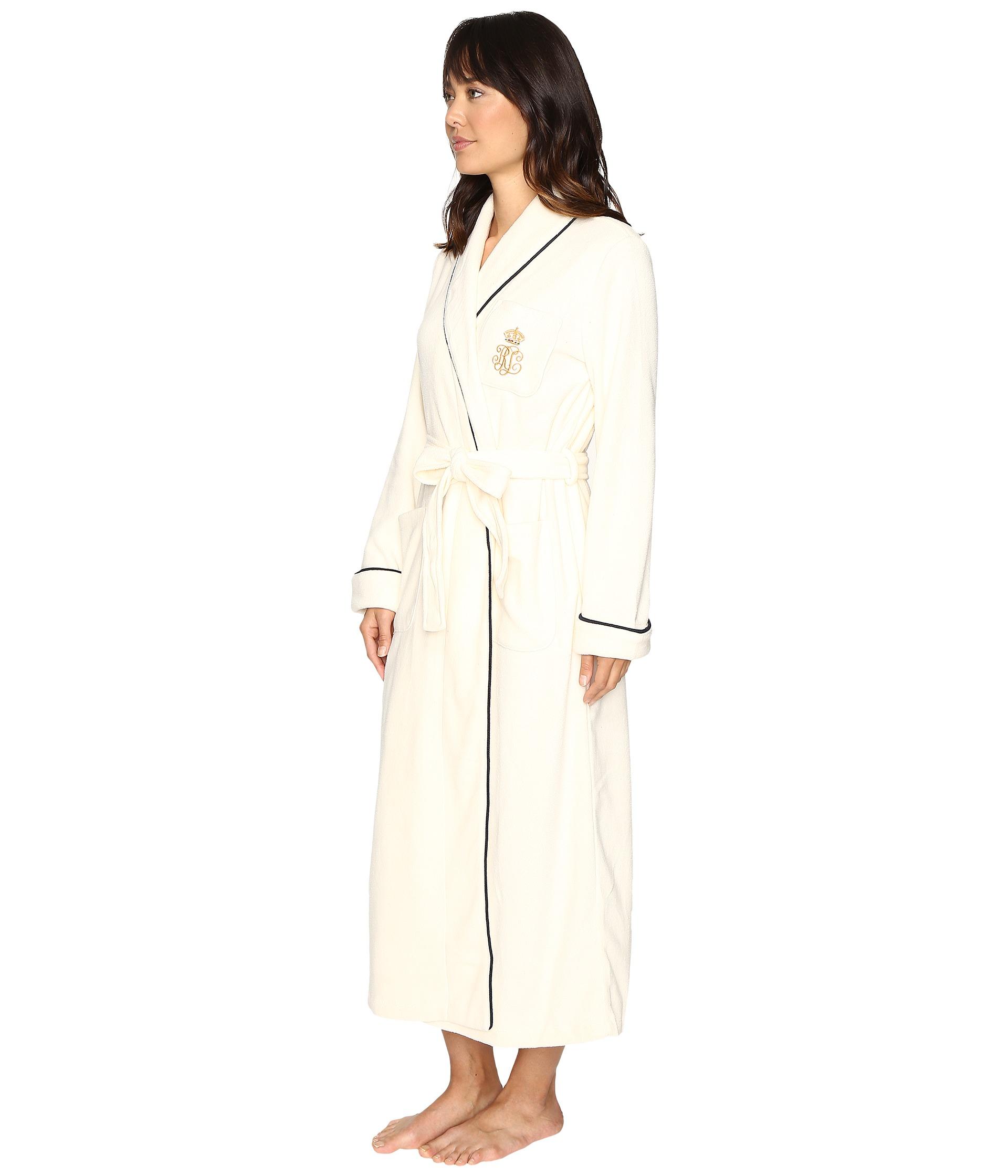 ralph lauren fleece robe