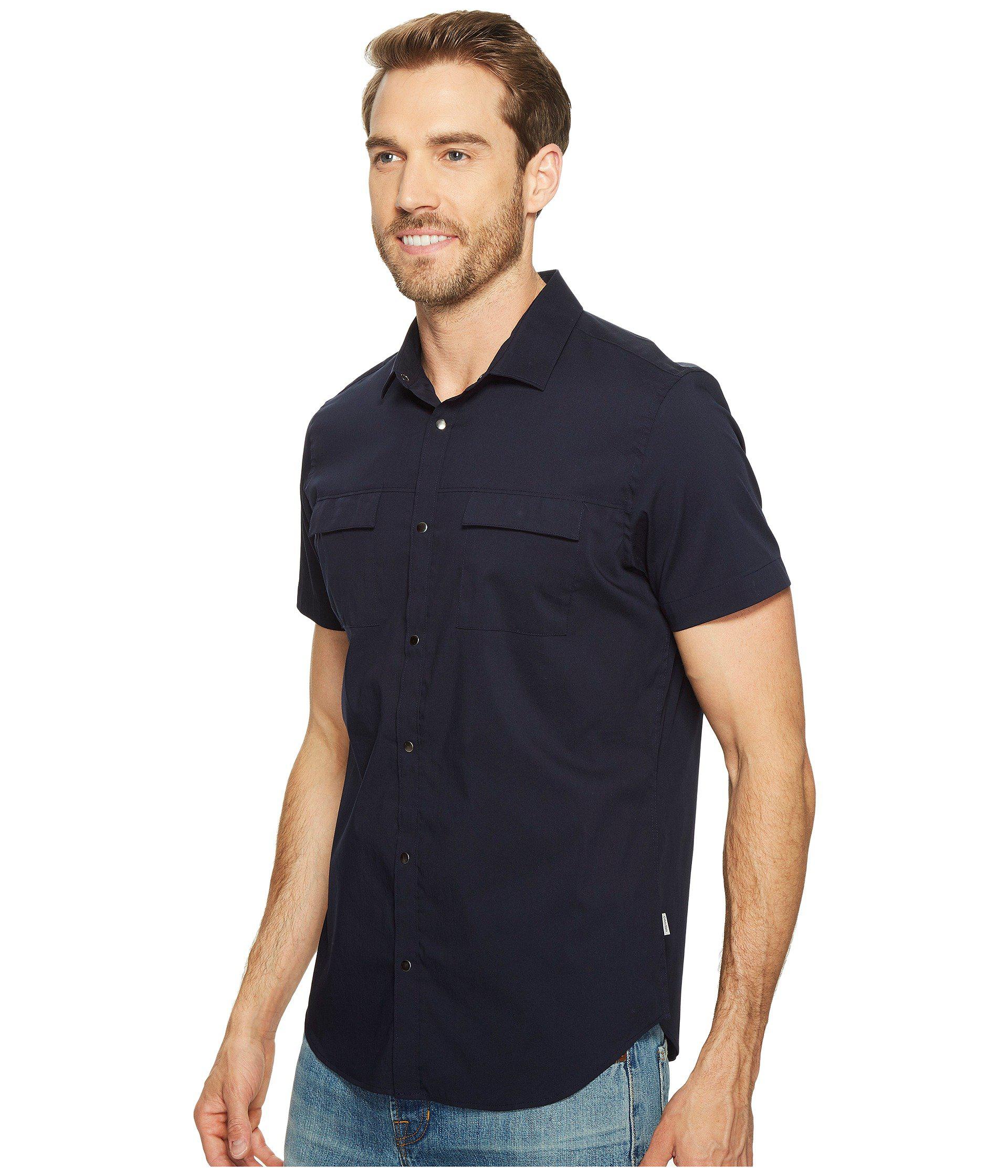 calvin klein men's button down shirt