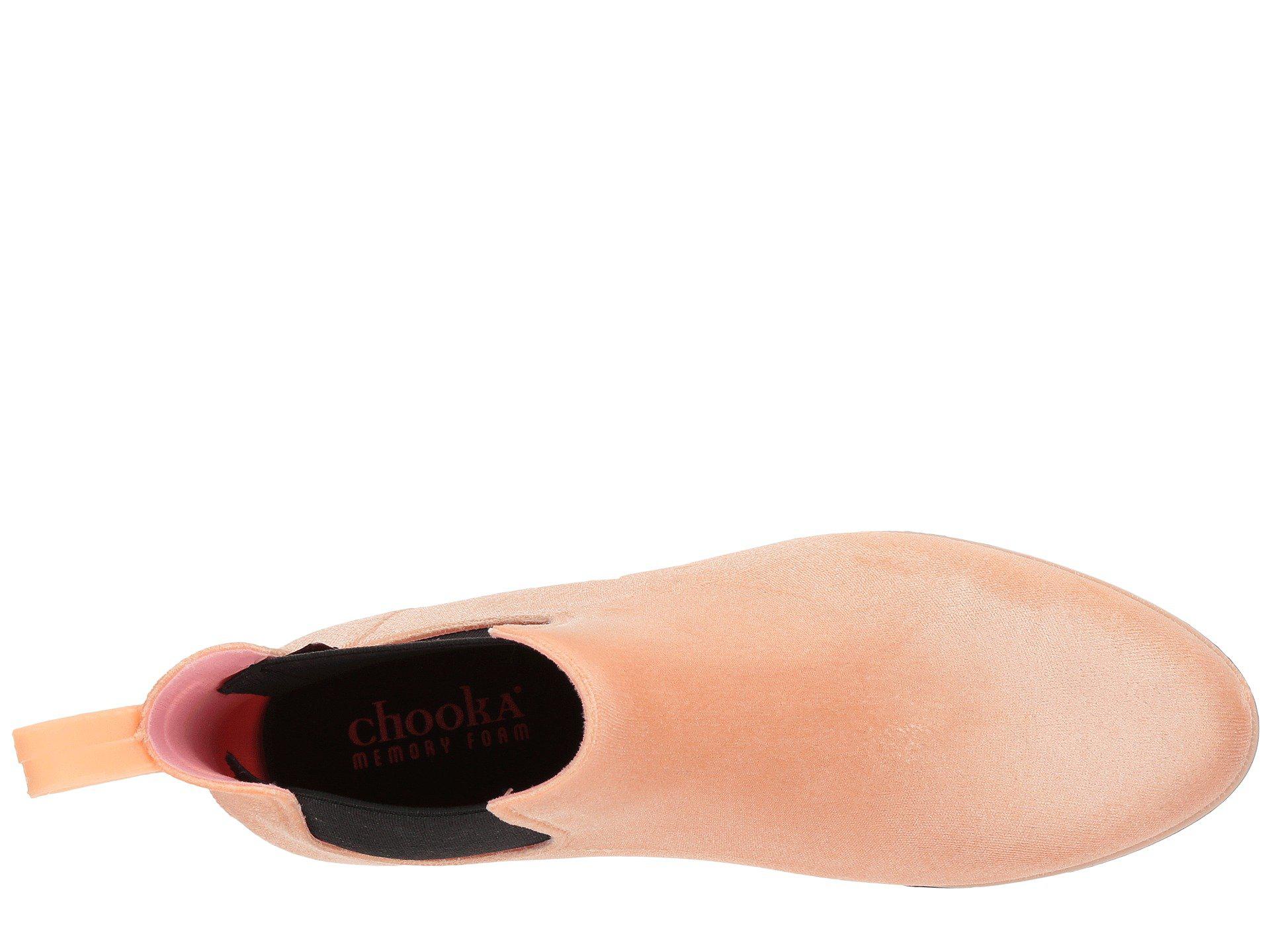 chooka vivien velvet chelsea boot